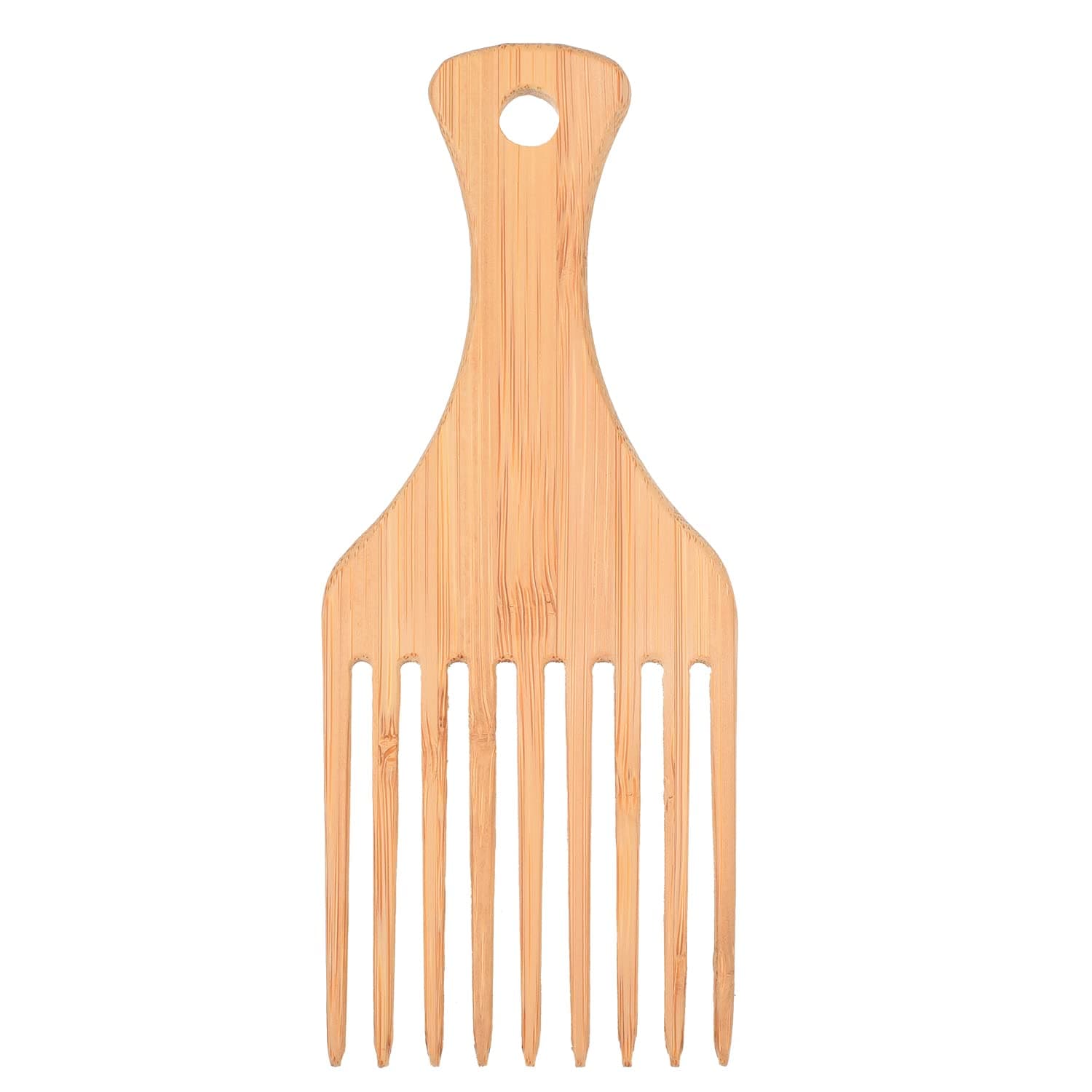 Afro Hair Comb Bamboo Hair Pick Comb Wide Tooth Hair Comb Hair Styling Tool for Salon Home Use