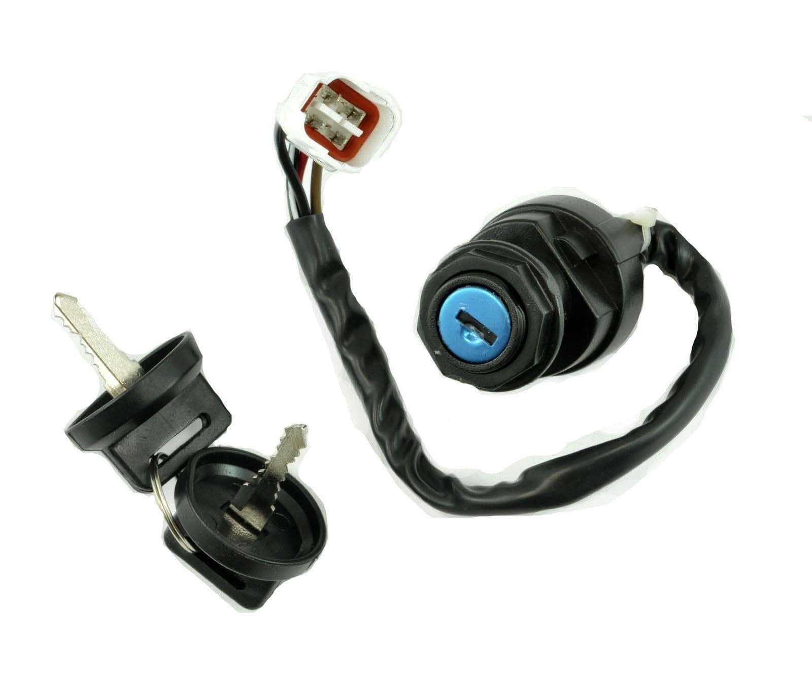 GlenpartsIgnition Key Switch Replacement for YAMAHA RAPTOR 80 YFM80 2002 2003 2004 2005 2006 2007 08 ATV