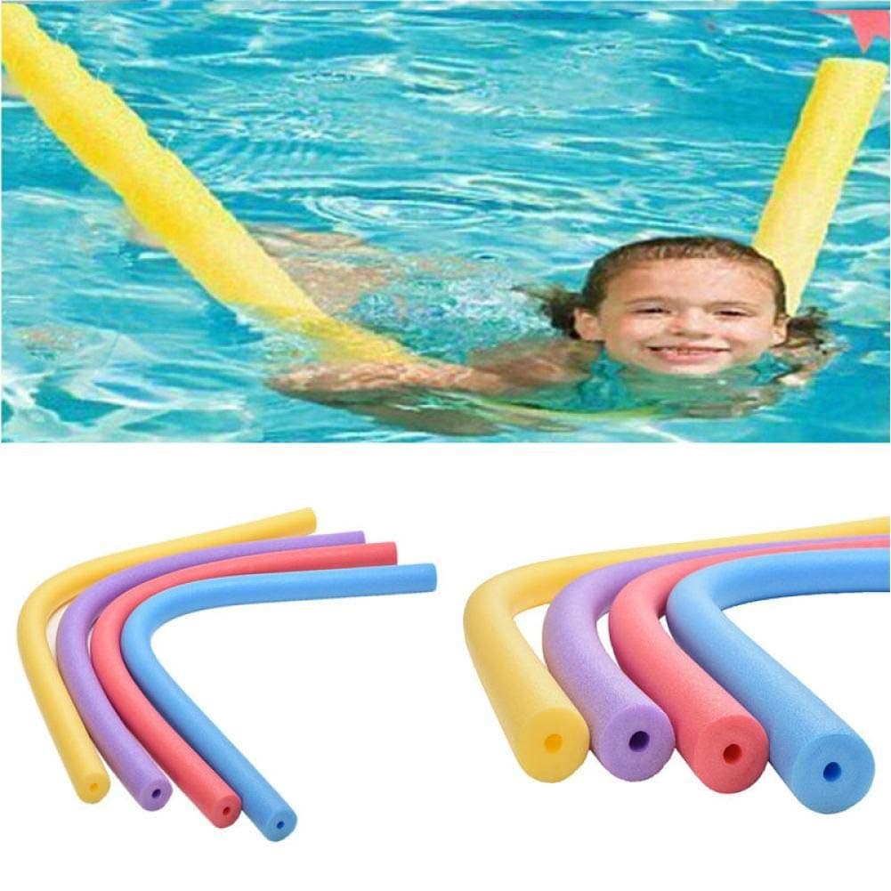 Flexible Floating Swimming Pool Noodle Swim Kickboard Water Float Aid Woggle Noodles Hollow Learn Swimming Foam Diy Toys