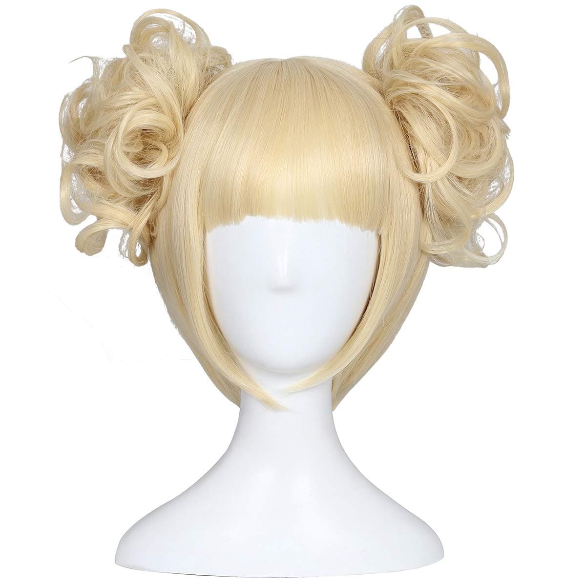 ColorGround Blonde Cosplay Wig and 2 Detachable Buns with Pins