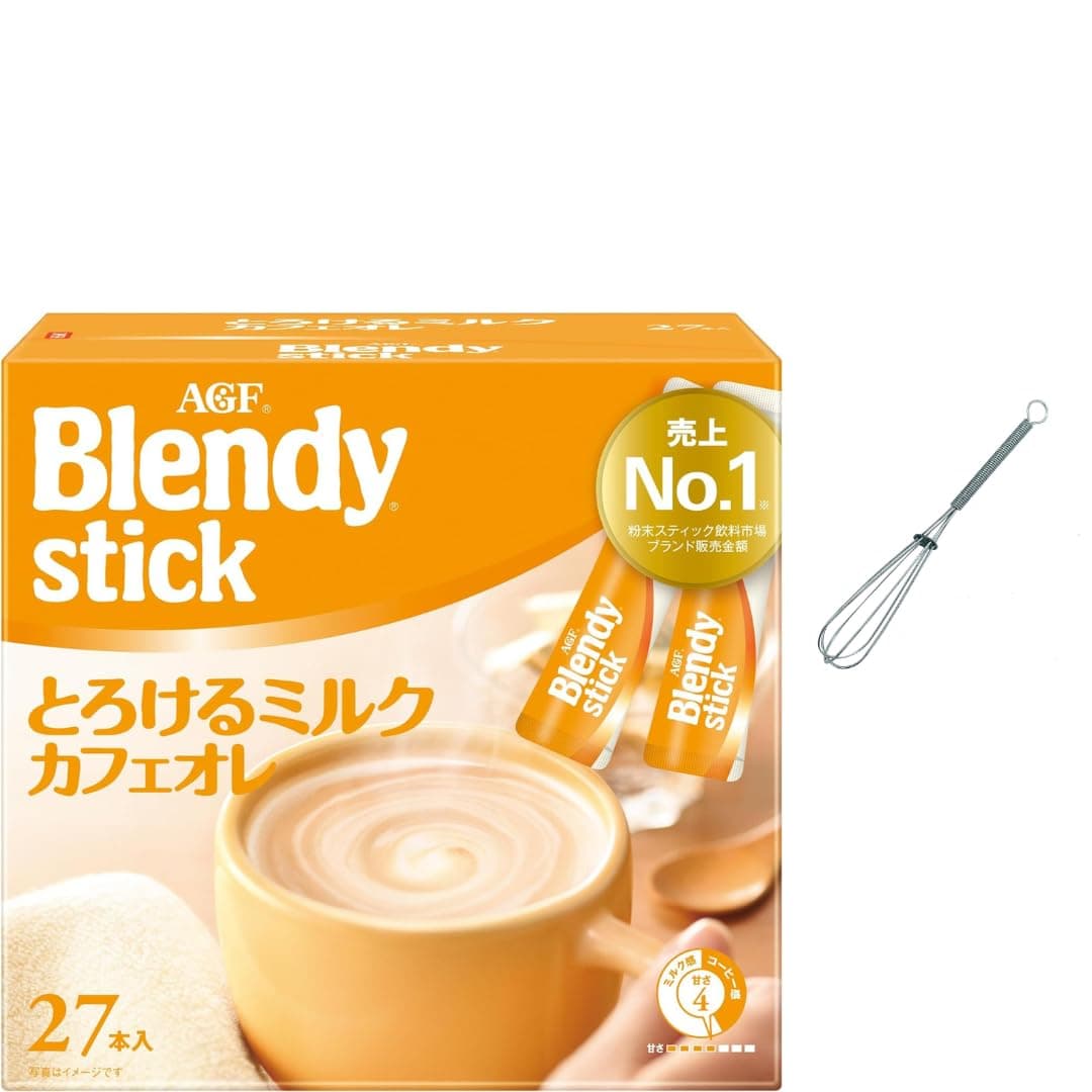 Blendy AGF Coffee Blendy Stick Milk Cafe Au Lait 27 Pcs Including Stirring Rod