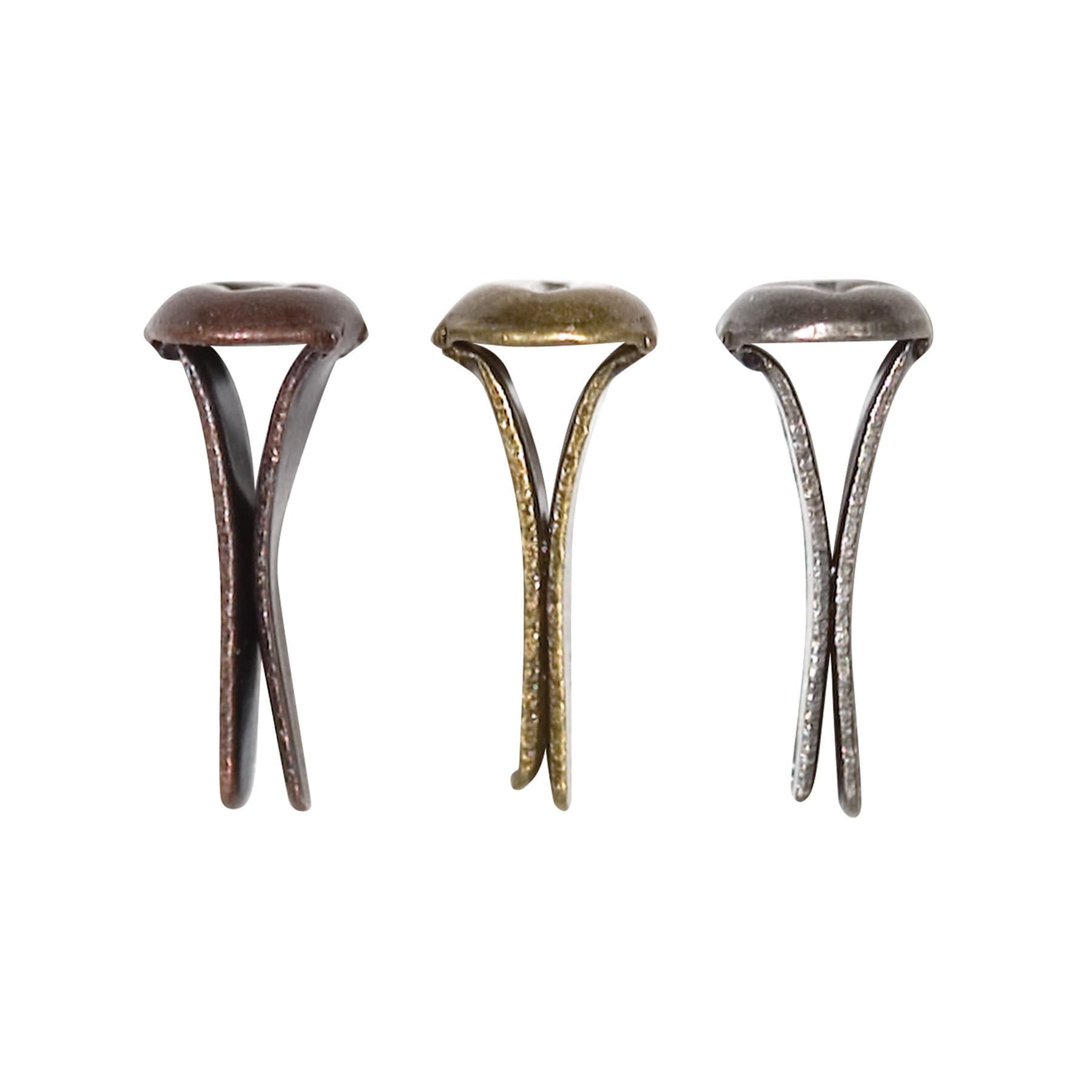 Advantus Tim Holtz Idea-ology Metal Mini Fasteners, 99 Pack, 1/4 Inch, Nickel, Brass, Copper, Screw-like, Scrapbooking Embellishments