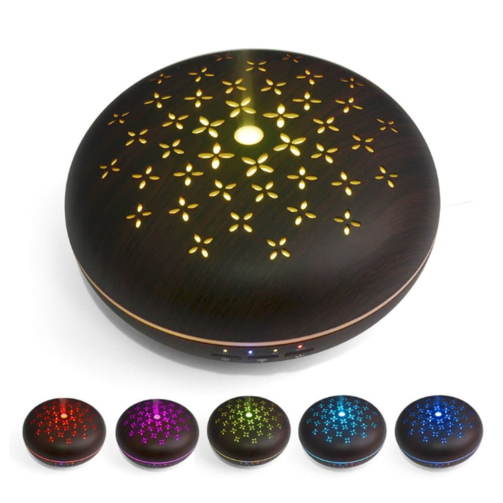 400ml Smart Aroma Essential Oil Diffuser Ultrasonic Aromatherapy Cool Mist Humidifier with APP Control WiFi Function,Timer,Work with Alexa/Echo Colors Changed LED Lights for Home,Bedroom,Office,Spa