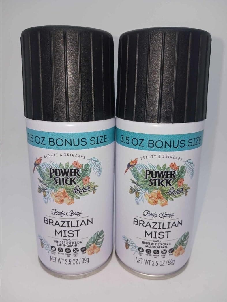 Brazilian Mist Body Spray Notes of Pistachio & Salted Caramel (2 pack)