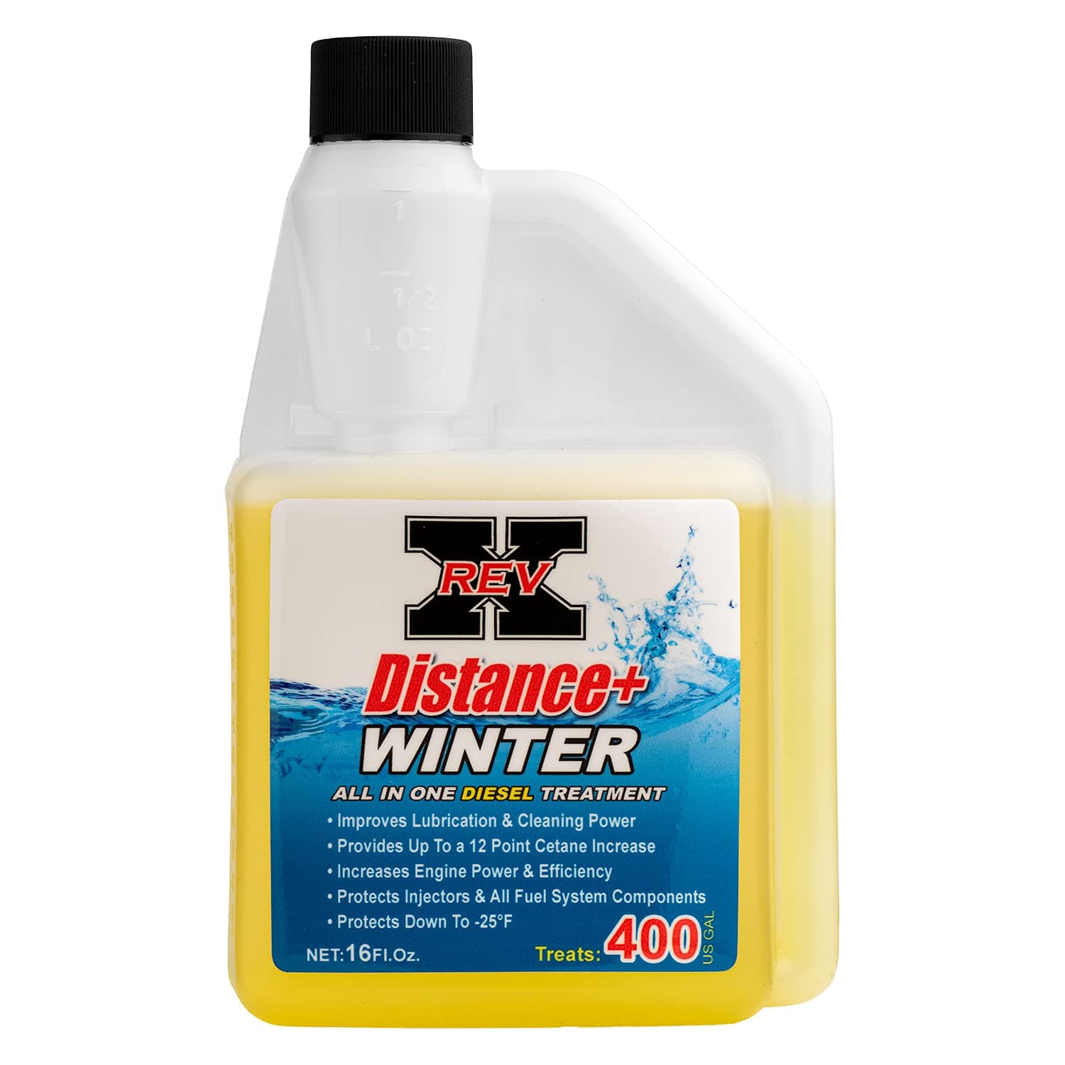Rev-x DISW1601 Distance Winter Fuel Additive, 16 oz (Diesel, Treats 400 Gallons) by REV-X