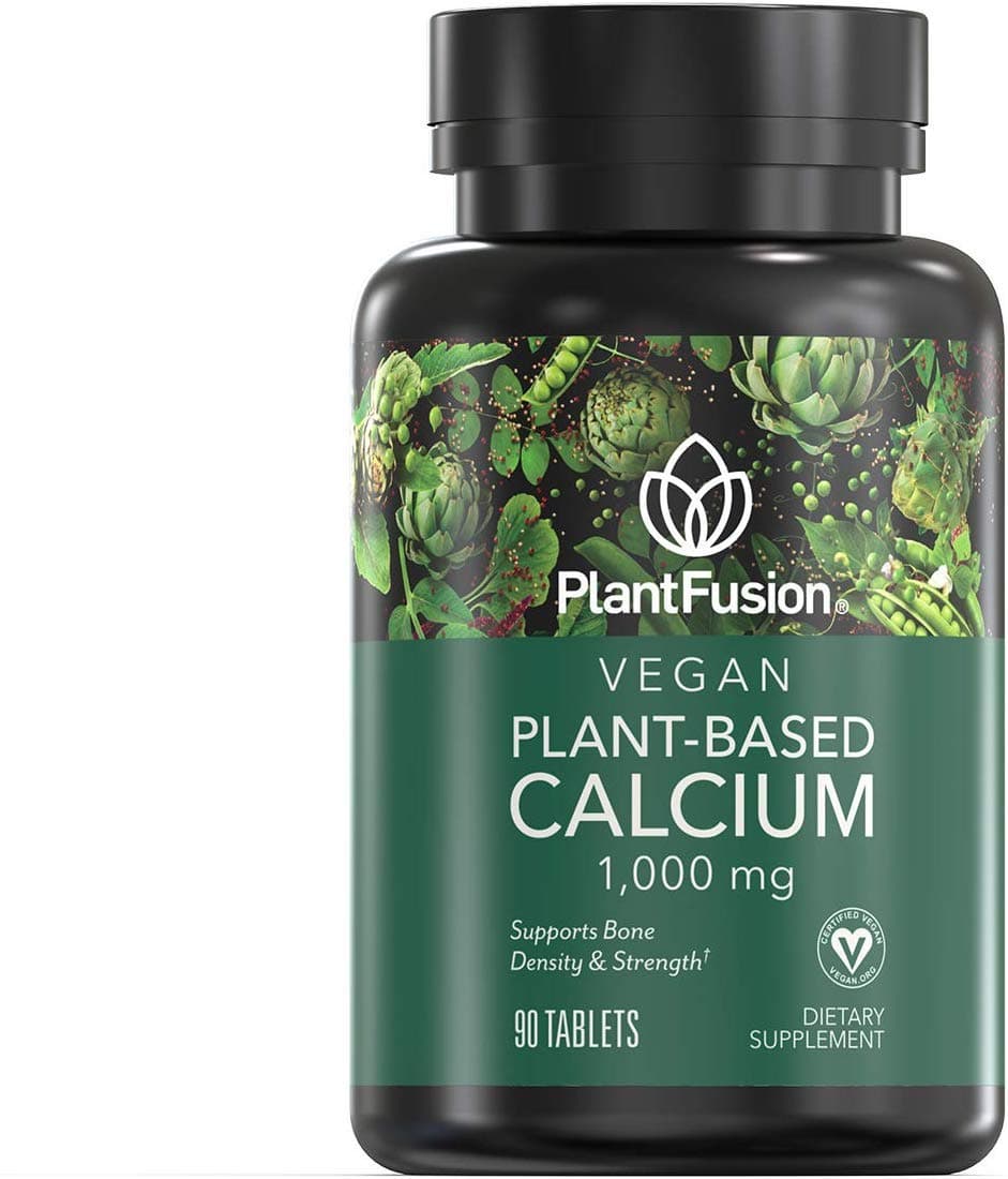 Vegan Calcium, Premium Plant Based Calcium (1000mg) Sourced from Icelandic Red Algae, Plus Magnesium, D3, K2, and Boron, 90 Vegan Tablets