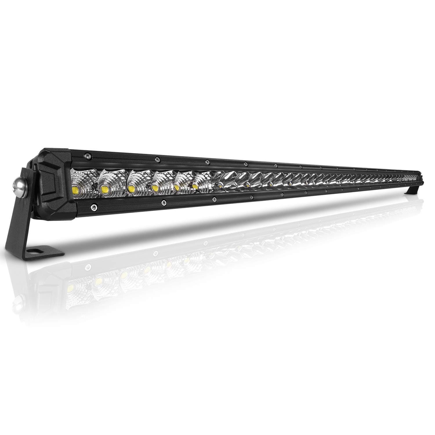 42 Inch LED Light Bar Single Row Flood & SpotBeam Combo 40000LM Off Road LED Light Bar Driving Light for Pickup SUV ATV UTV Truck Roof Bumper