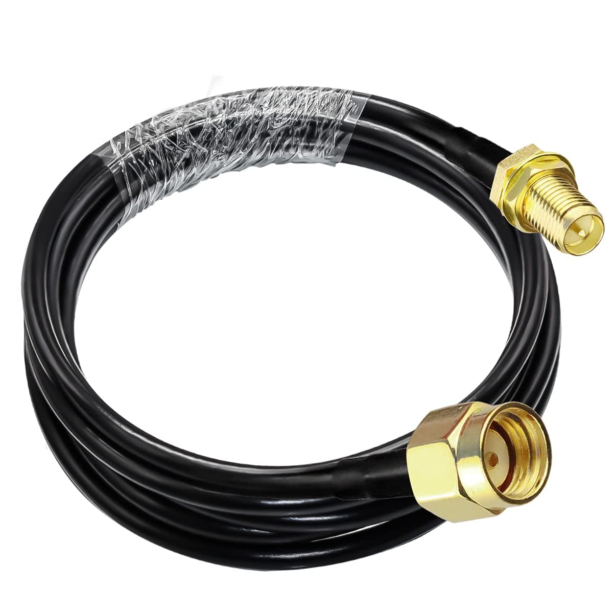 TUOLNKRPSMA Cable RG58 RP-SMA Male to Female Extension Cable RP SMA Coaxial Cable 50ohm for RF Radio WiFi Antenna Low Loss Antenna Cable 6.6 feet(2M)