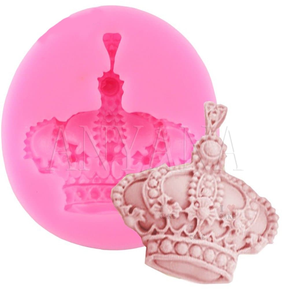 Anyana Silicone Crown Tiara mould Sugarcraft Princes mold cup cake toppers decorations