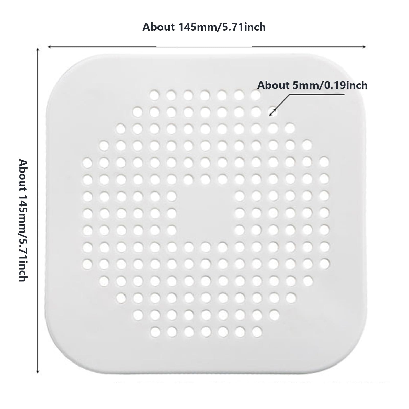 4-Pack Floor Drain Cover. Anti-smell,Hair Catcher, Insect-proof. Shower Drain Stopper for Bathroom, Laundry, Kitchen, Garden.etc