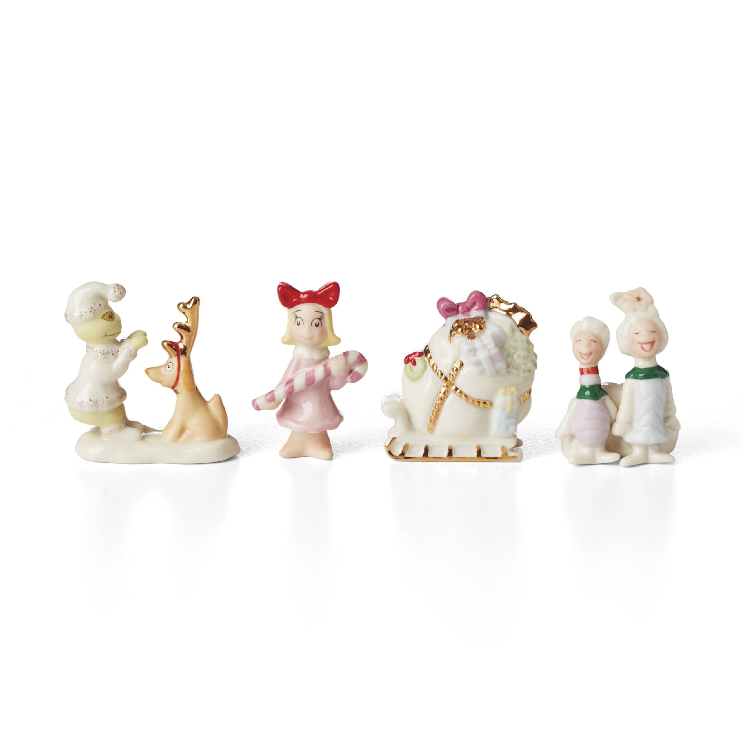 897220 Who-Ville Accessories 4-Piece Figurine Set, Christmas & Holiday Decor