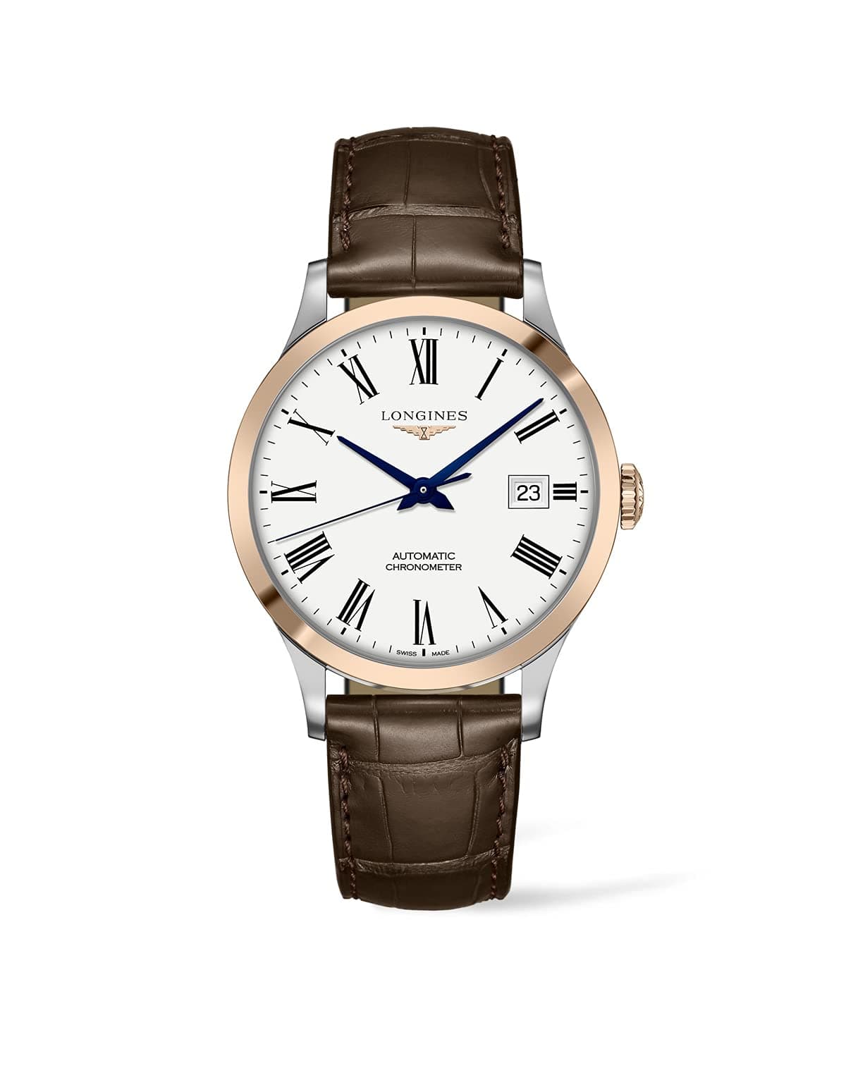 Record Brown Leather L2.821.5.11.2, Brown, Modern