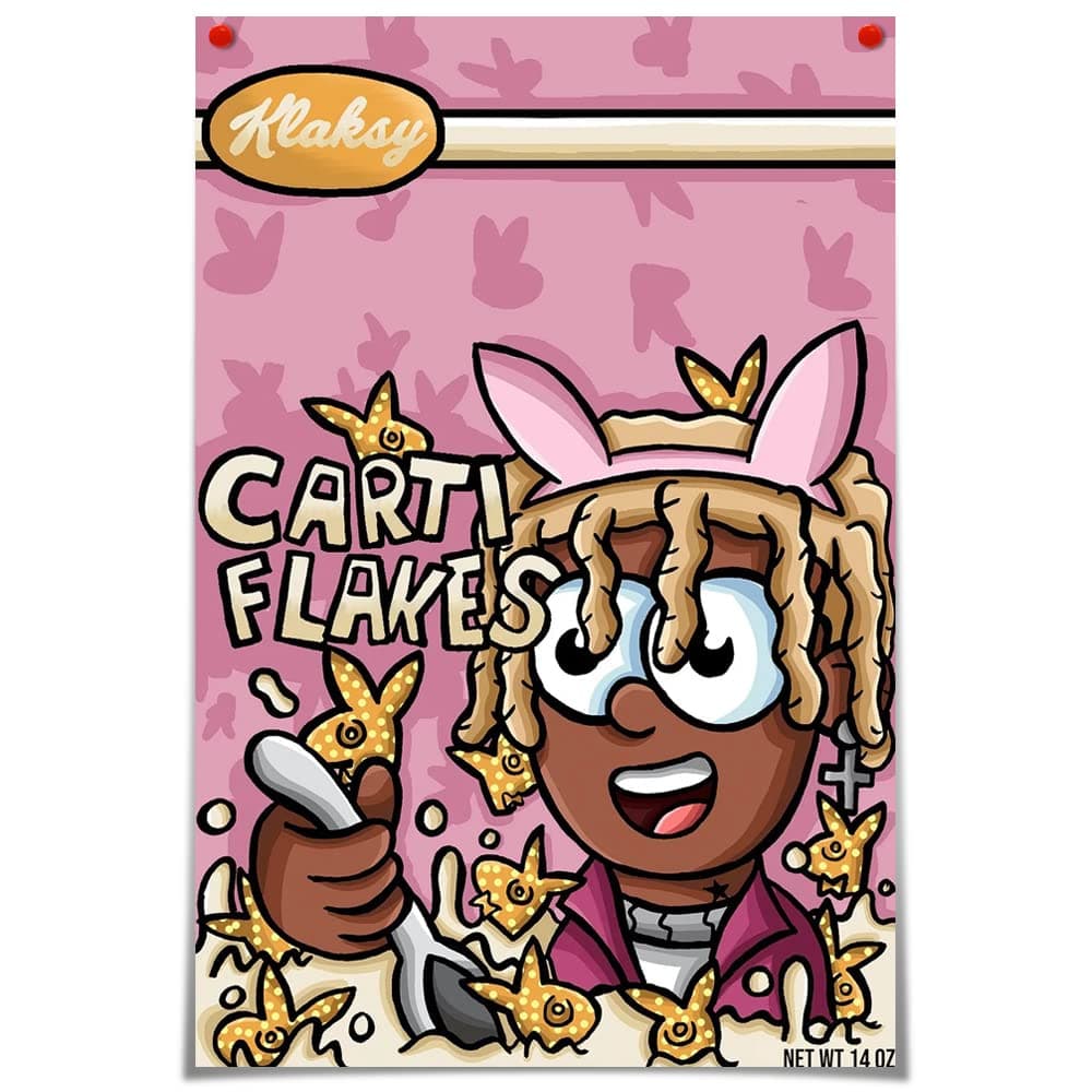 Ganofarm Playboi Carti Posters Die Lit Rap Album Poster Print Music Cover Canvas Poster For Office Room Decor Gift Unframe-style 12×18inch (30×45cm)