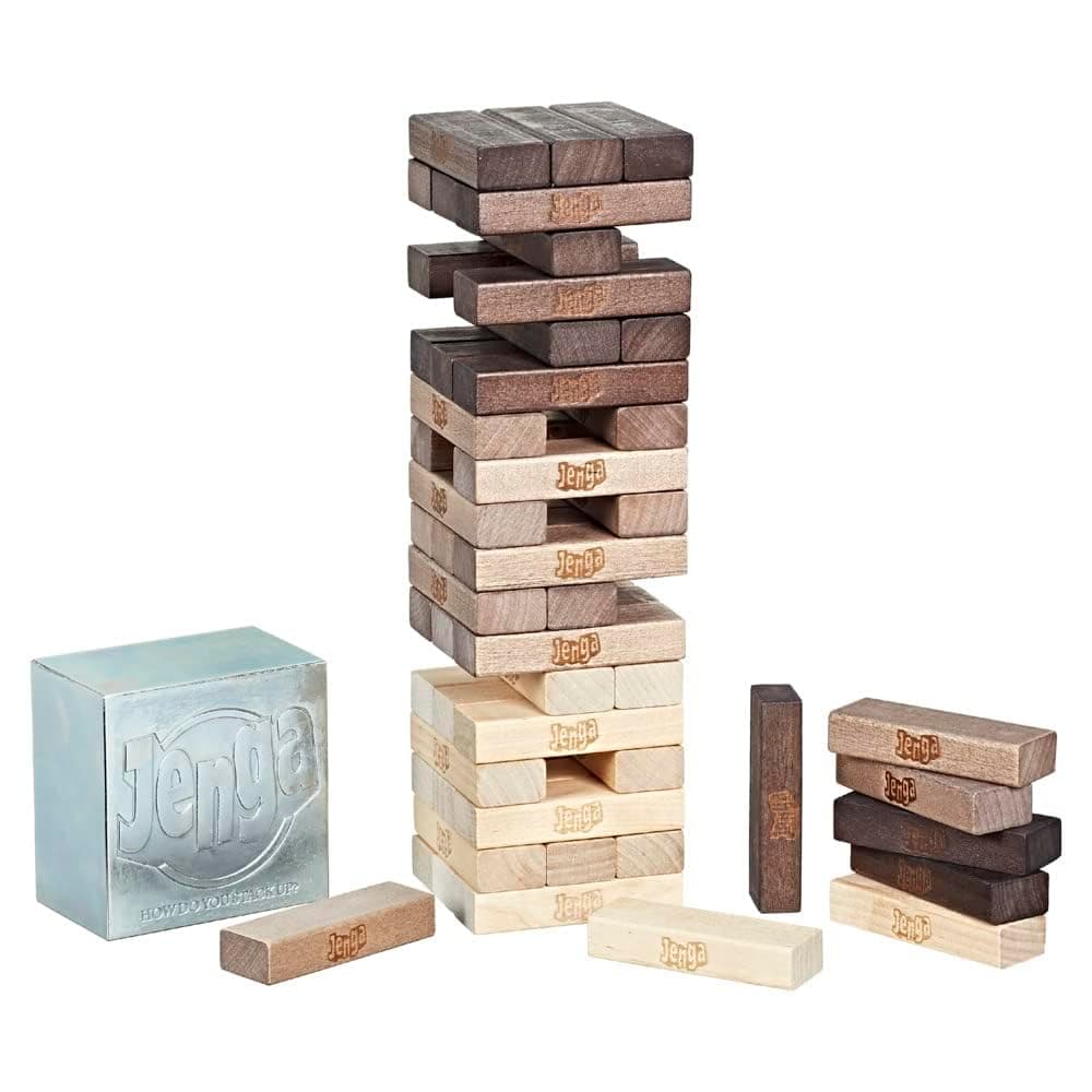 Hasbro Gaming Jenga Game: Rustic Series Edition - Amazon Exclusive