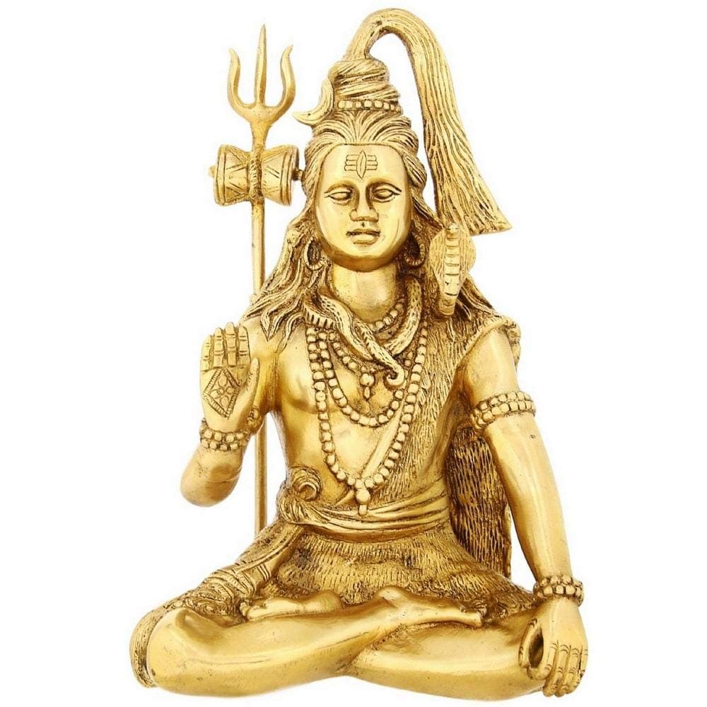 Astadhatu Made Lord Shiva Idol/Lard Shiv Shankar Brass Idol/Lord Mahadev Brass Idol- The Himalayan Collections (6 cm)