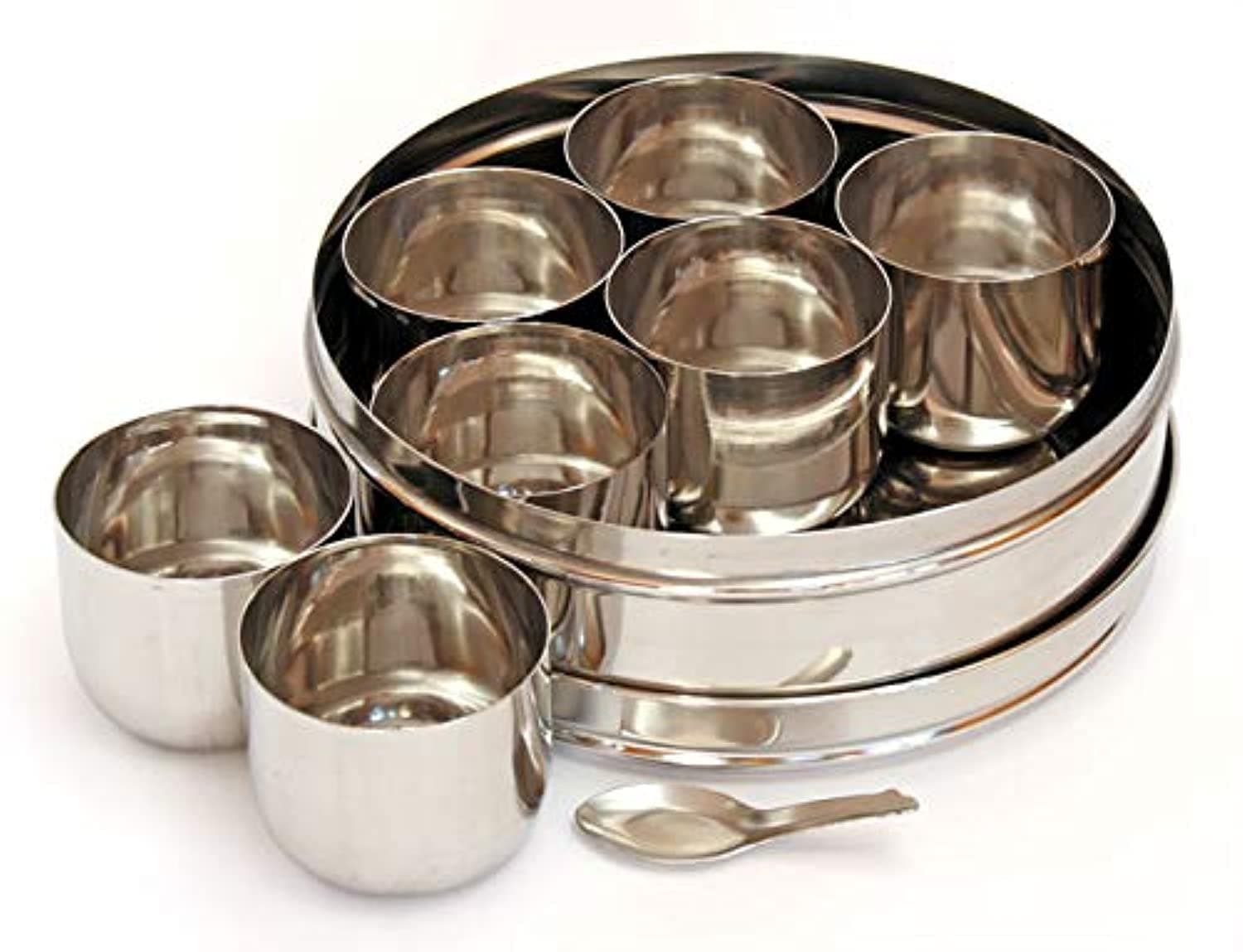 Stainless Steel Masala Box, Spice Box, Masala Dabba, Spice Container, Indian Spice Box, Kitchen Spice Box, Spice Box for Chefs