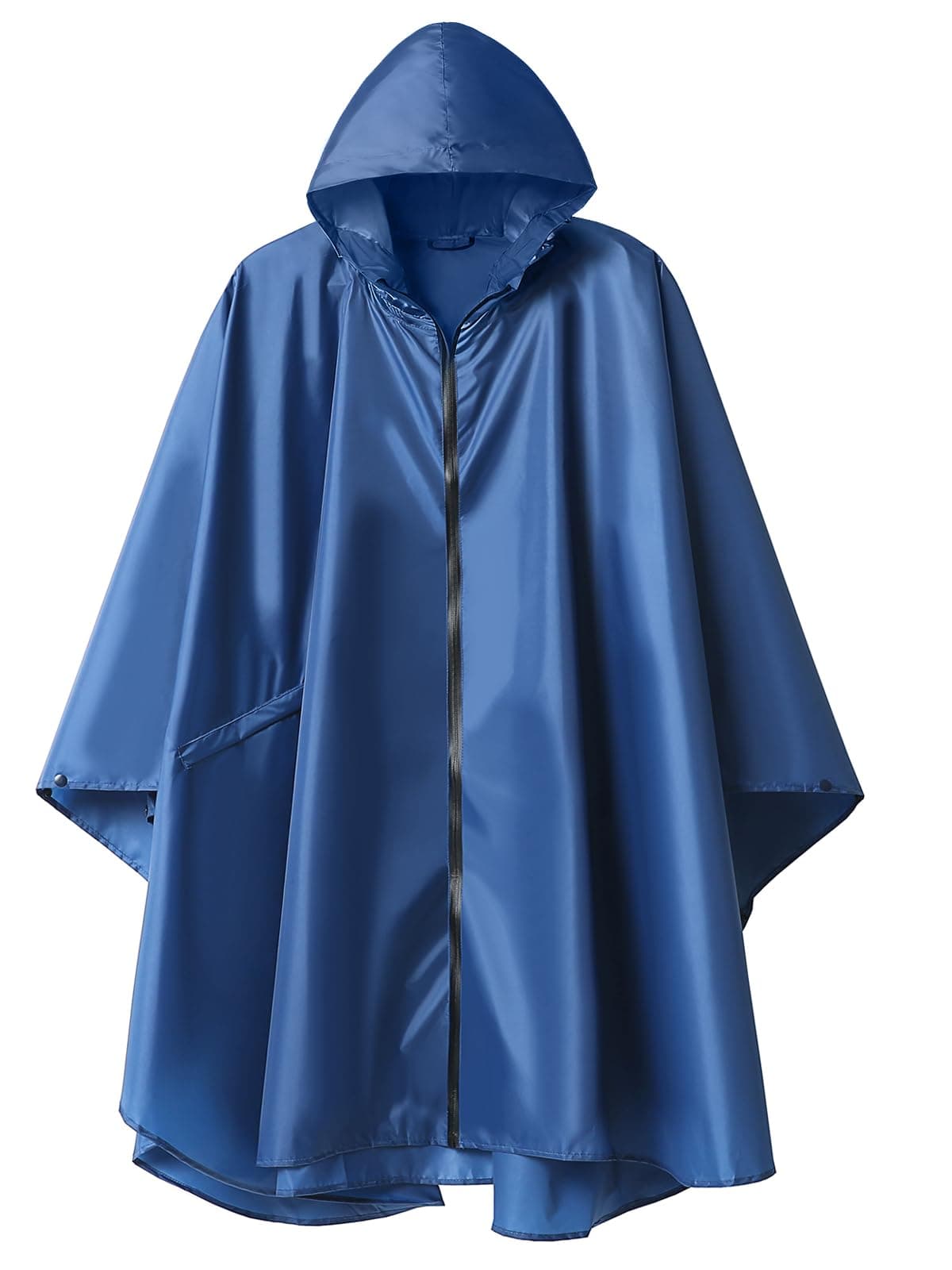 Rain Poncho Jacket Coat Hooded for Adults with Pockets