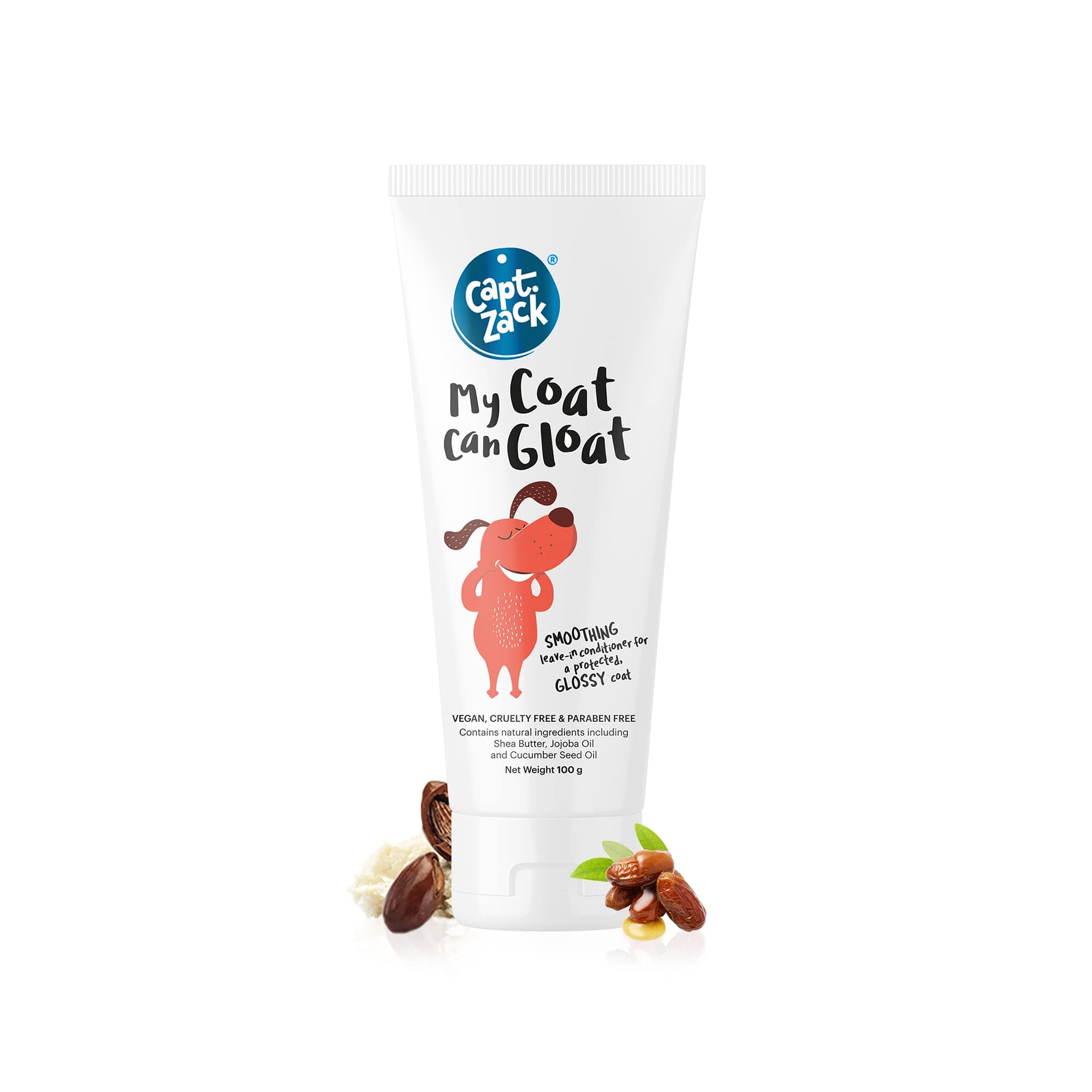 My Coat Can Gloat 100 gm Leave-in Conditioner for Dogs | Soothe and Hydrate Dry Skin of Pets – Paraben Free, No Artificial Fragrance & Cruelty Free - Pack of 2