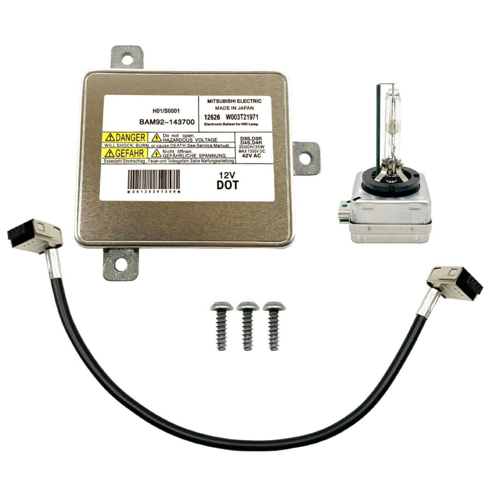 Ruelen W003T21971 BAM92-143700 68170821AA D3S Bulb Kit Lamp Control Unit Computer for 300 2011-2021