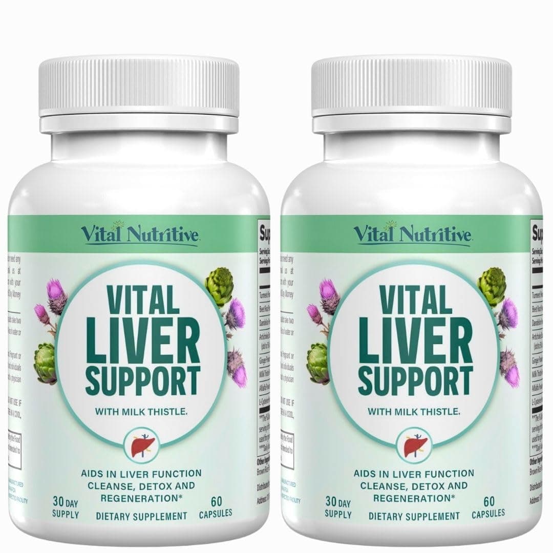 Vital Liver Support - Premium Liver Cleanse Detox & Repair Formula with Milk Thistle Supports Liver Health and Detox Cleanse