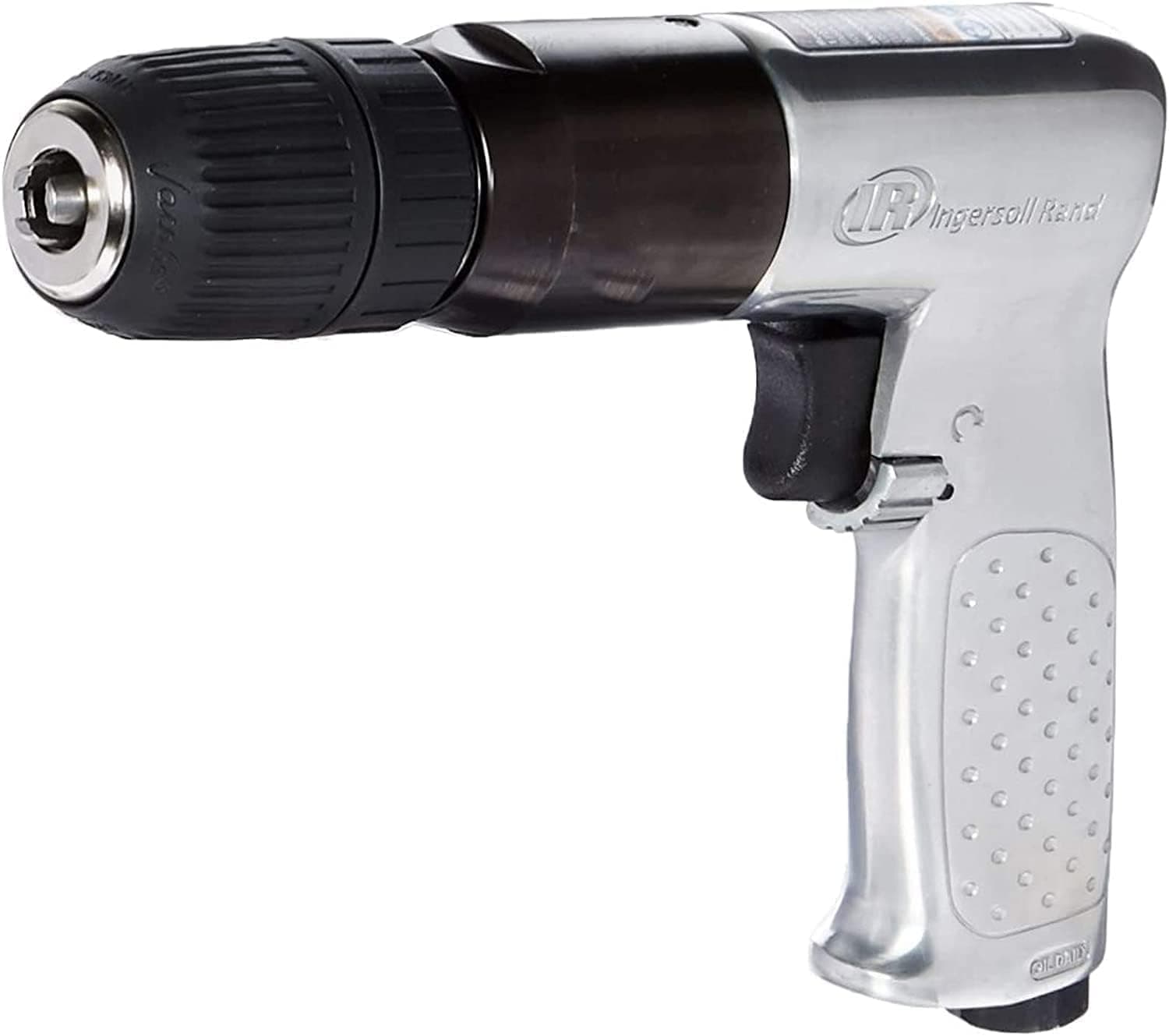 Ingersoll Rand 7803RAKC 1/2" Reversible Air Drill with Keyless Chuck, Pistol Grip, 500 RPM, 0.5 HP Motor, Variable Speed Trigger, Durable Aluminum Housing, Ideal for Honing, Reaming, Drilling.