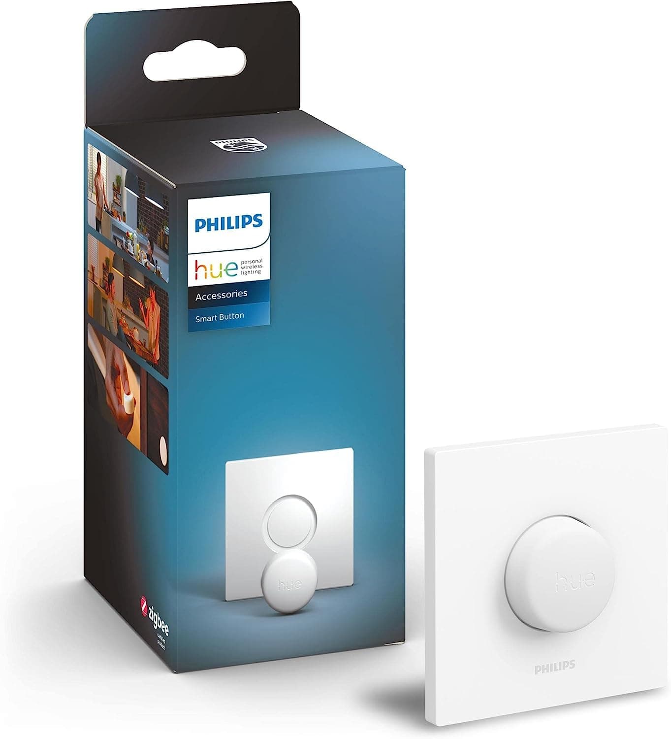 Smart Button Smart Lighting Accessory. Wireless Control of Home Lights, Livingroom, Bedroom.