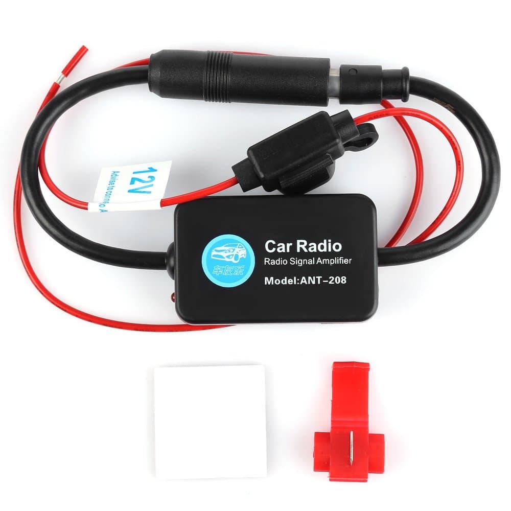 12V Ant - 208 Car Radio FM AM Antenna Signal Amplifier Booster for Marine Car Boat RV