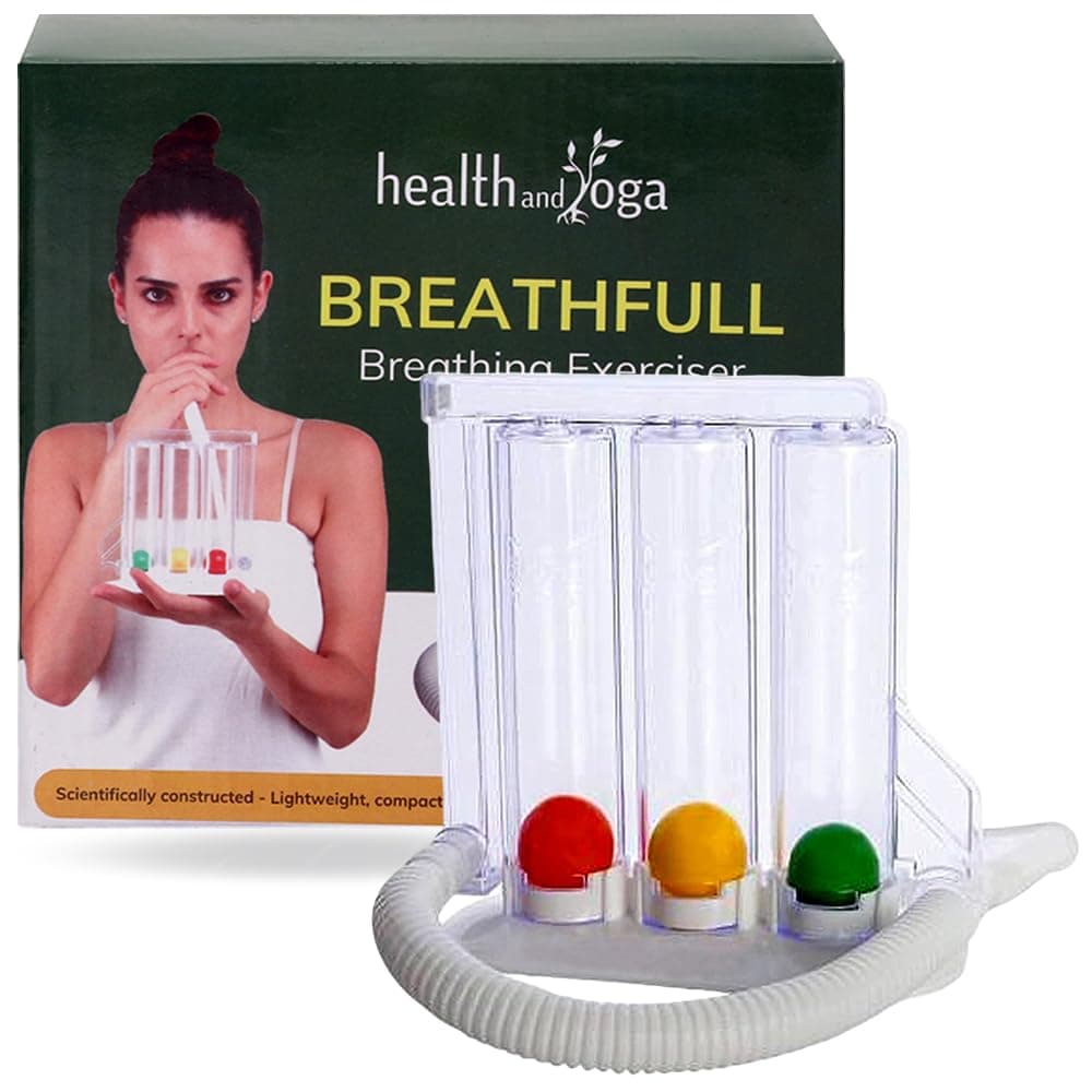 HealthAndYoga(TM) Deep Breathing Exerciser | Breath Exercise Measurement System by SoulGenie