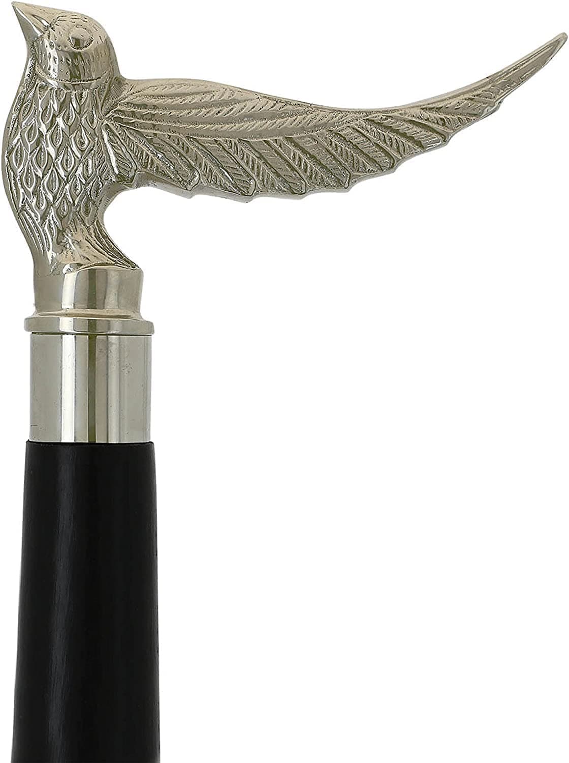 Antique Brass Walking Stick Brass Handle Vintage Nautical Wooden Walking Stick Derby Cane Walking Stick for Parents, Grandparents 37inch (HM-WLK-1)