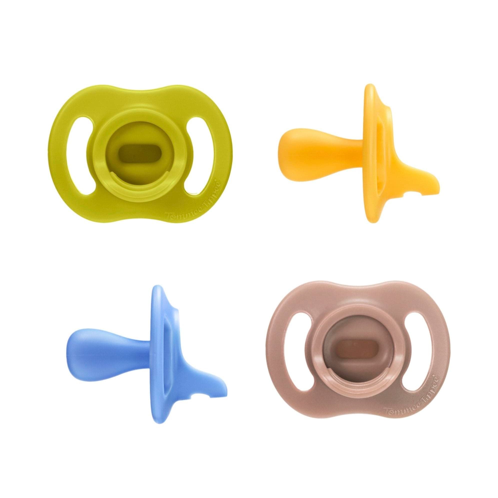 Tommee Tippee Ultra-Light StayPut Pacifier, One-Piece Silicone Design, 6-18m, 4 Pack