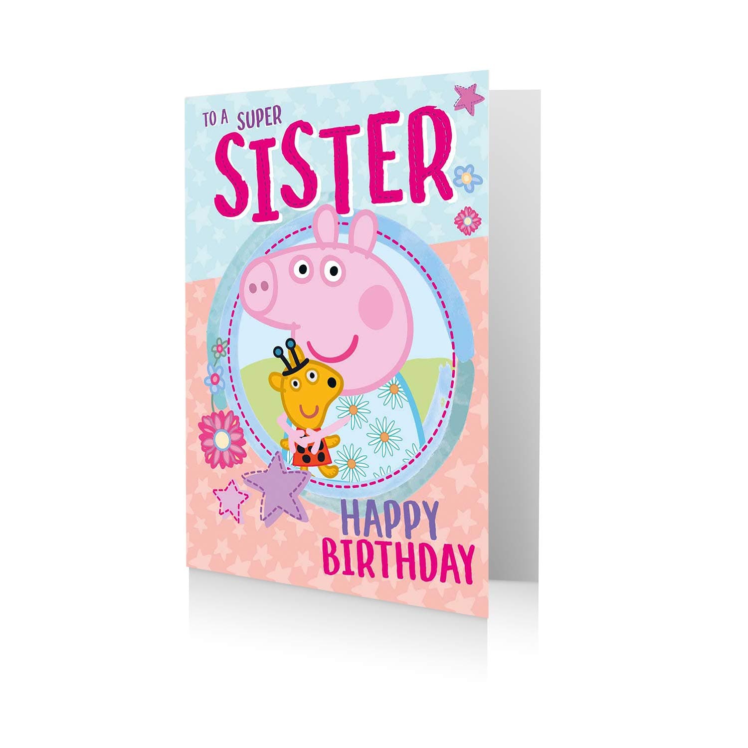 Official Peppa Pig Sister Birthday Card, To A Super SisterThe Forest Stewardship Council