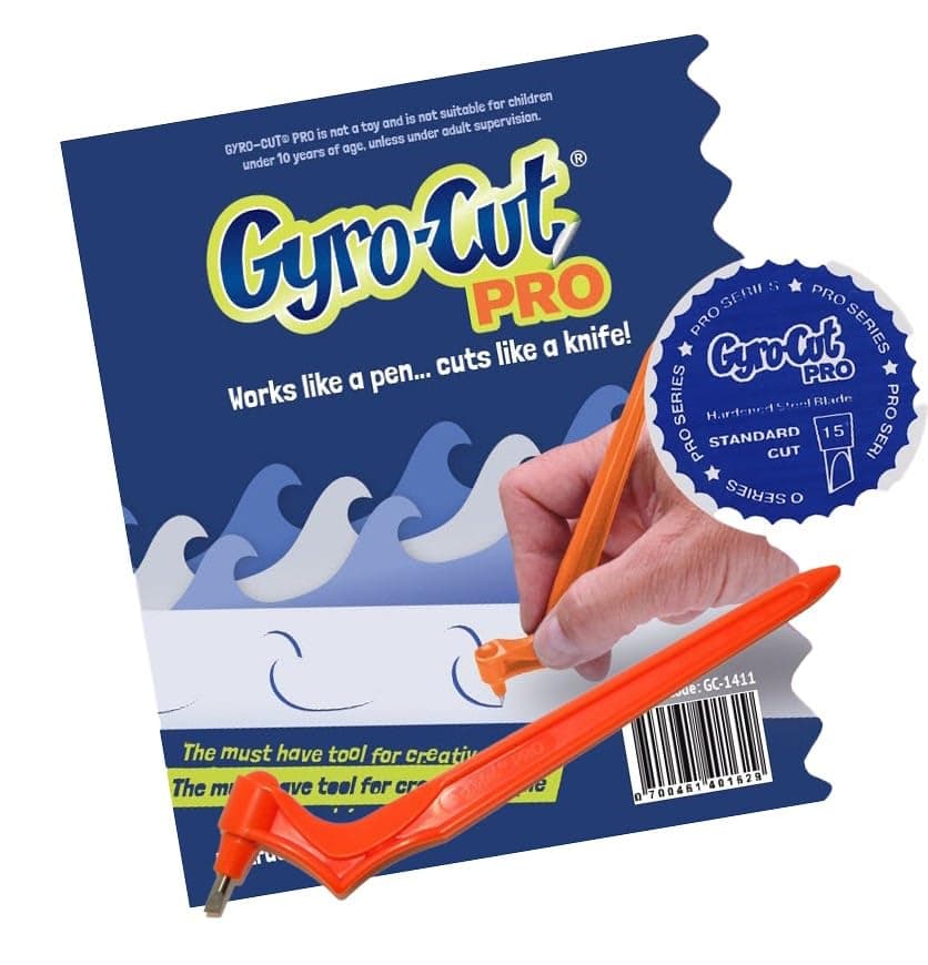GYRO-Cut PRO Tool Fitted with Rotating Standard Paper Nib Hobby Tool Craft Gyrocut