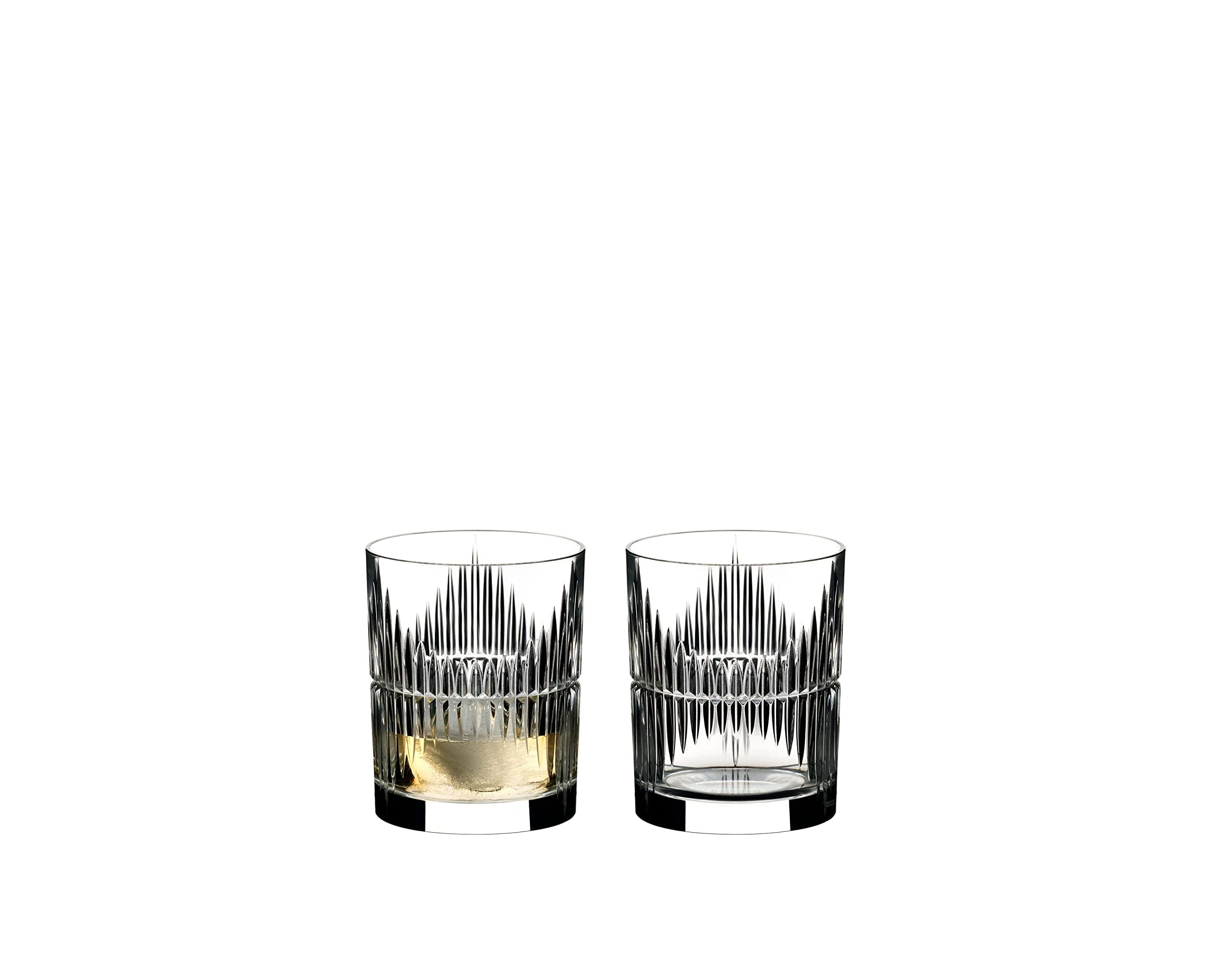 RiedelTumbler Collection Shadows Tumblers, Set of 2, Clear Crystal Glass, Machine Made