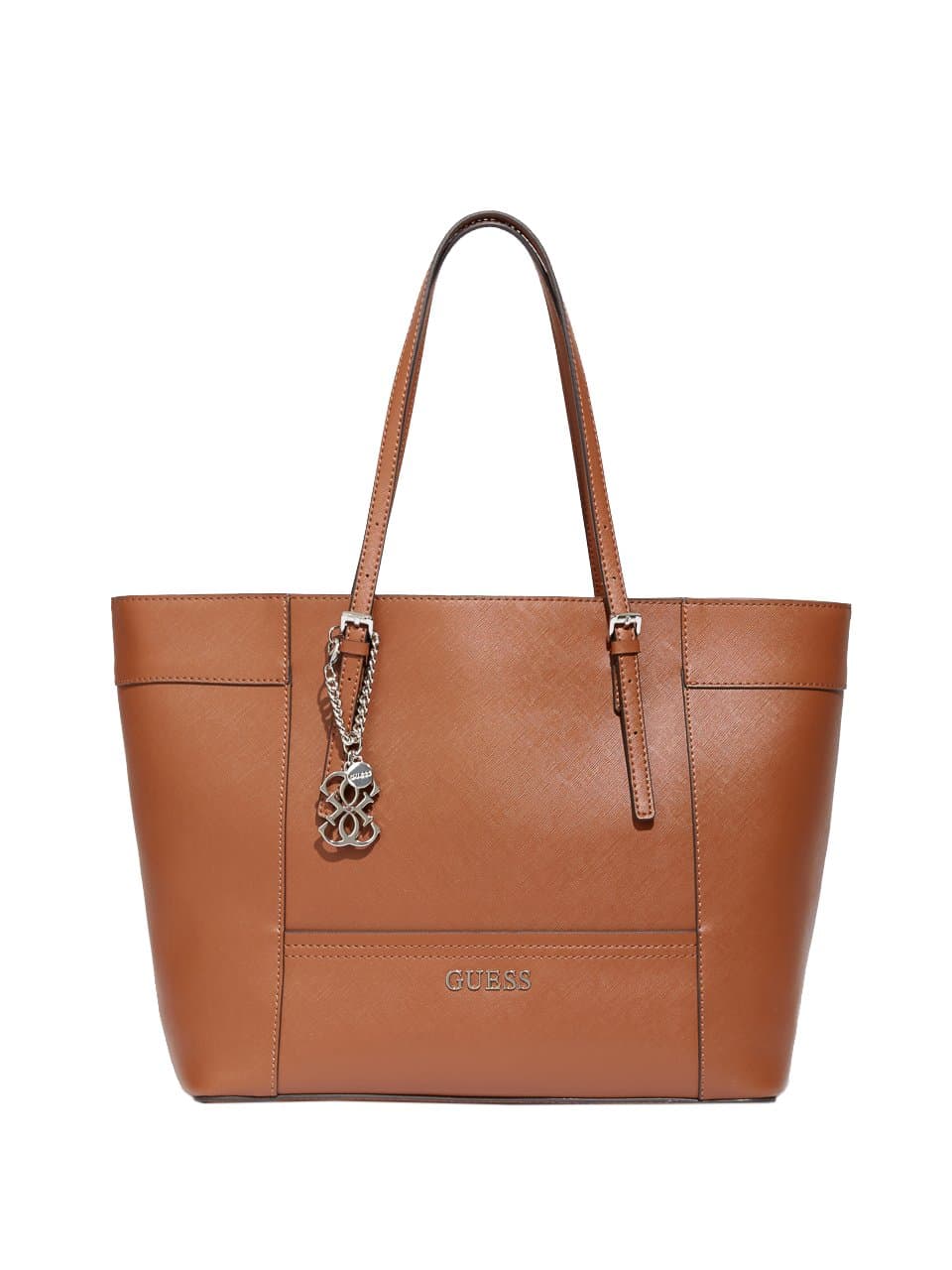 GUESS Delaney Medium Classic Tote (Cognac)