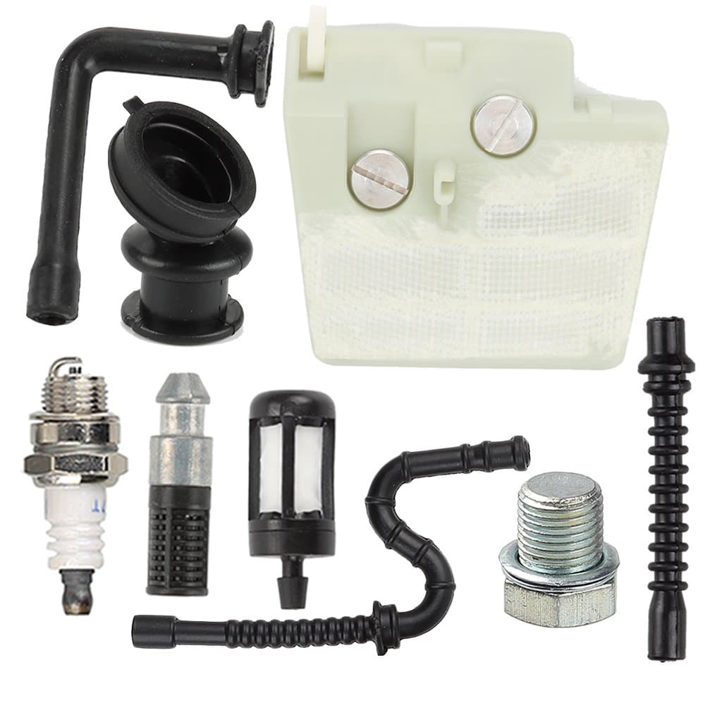Mckin Fuel Oil Line Filter Intake Manifold Cylinder Decompression Plug for STIHL 024 026 MS240 MS260 024AV 024S Chainsaw