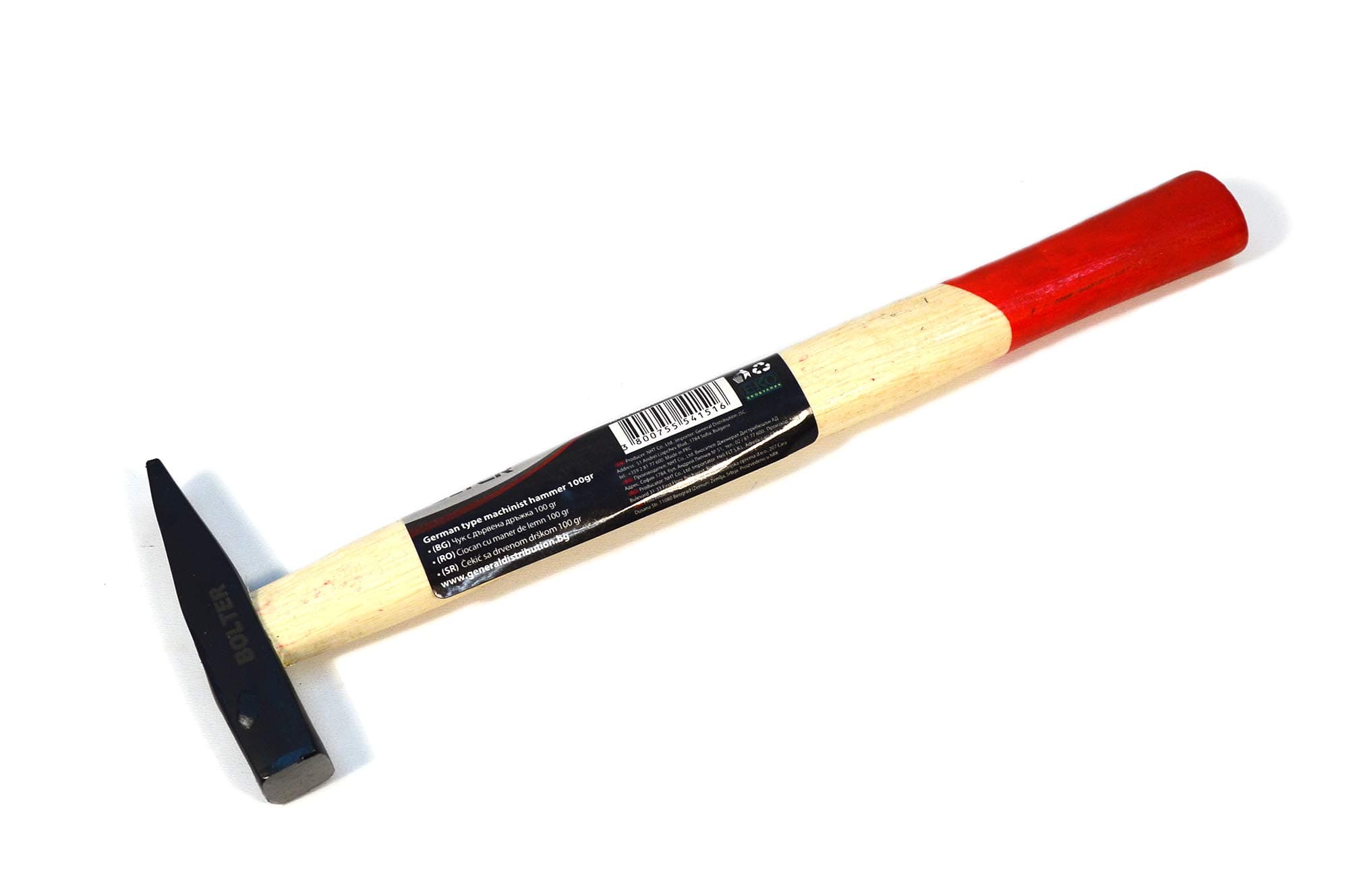 Engineer's Hammer, 100 g, with Wooden Handle Hammer Bolter Wood Handle Hammer