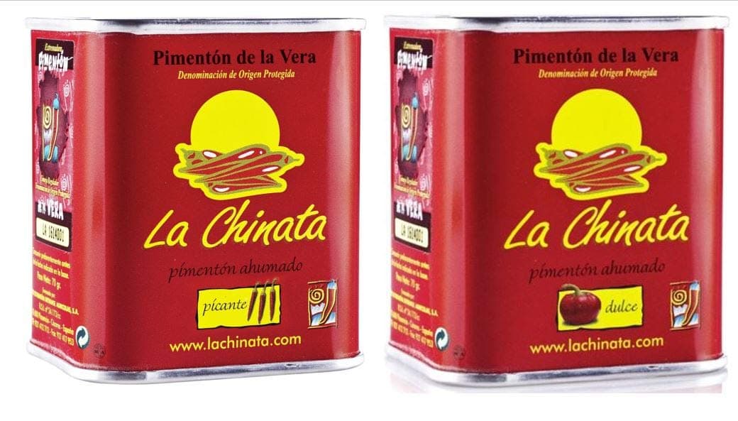 Smoked Paprika Sweet and HOT 2x70g tins D.O.P. - La Chinata Pimenton- The Very Best