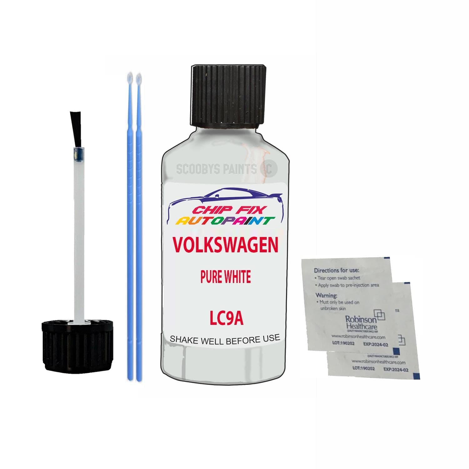 Touch Up Paint For Volkswagen/Vw Atlas Pure White Lc9A 2011-2022 30Ml Bottle Brush Scratch Stone Chip Repair Pen