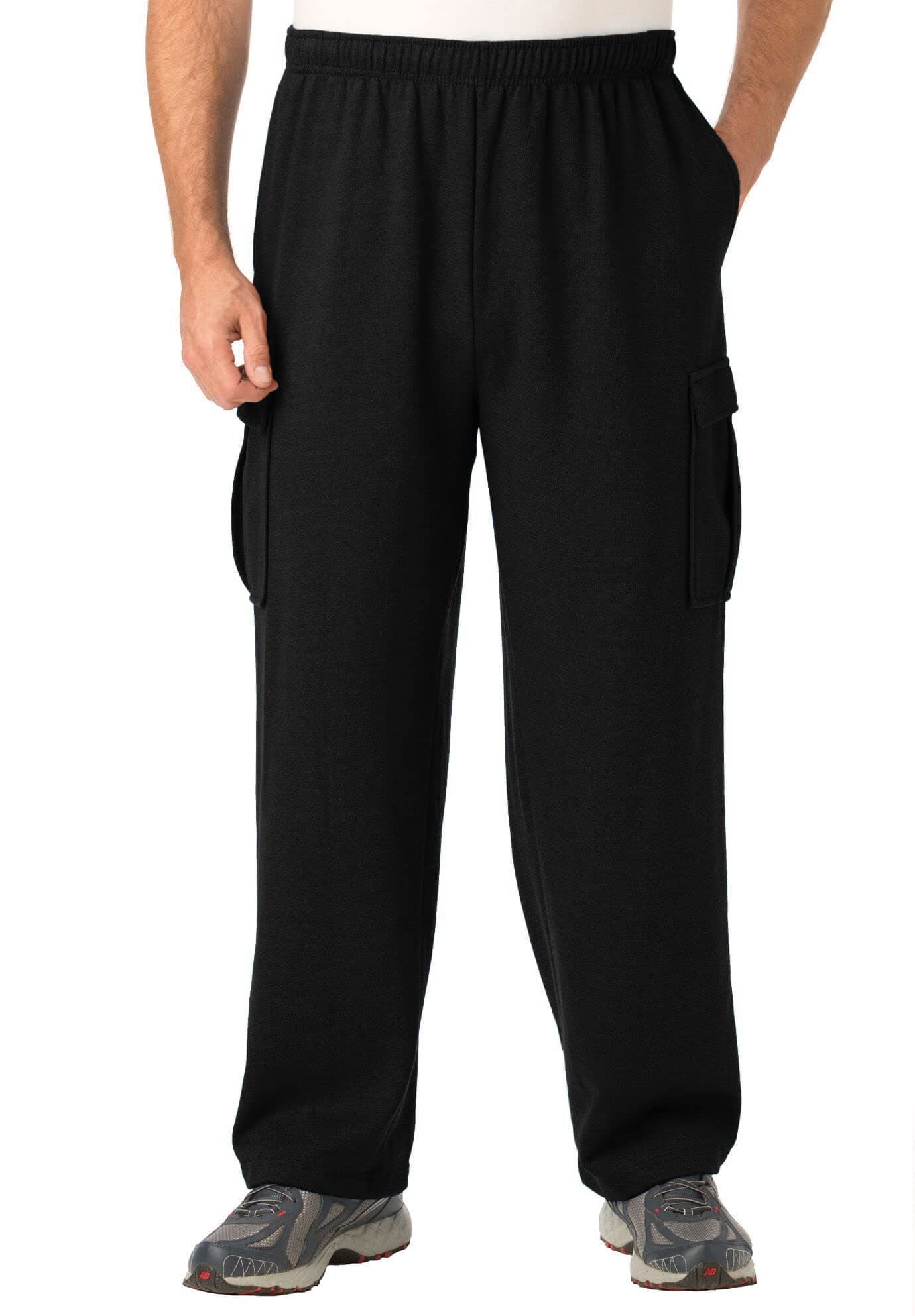 KingSize Men's Big & Tall Fleece Cargo Sweatpants