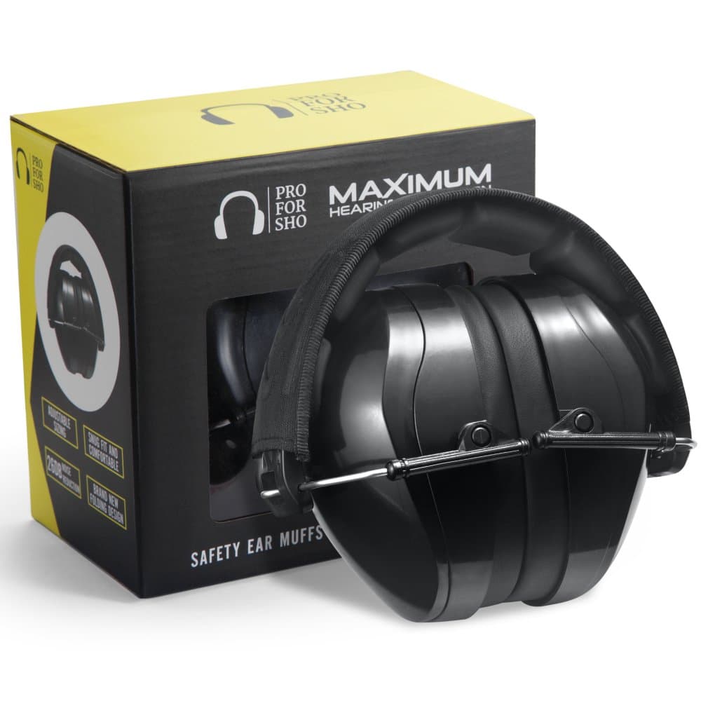 34dB Shooting Ear Protection - Special Designed Ear Muffs Lighter Weight & Maximum Hearing Protection