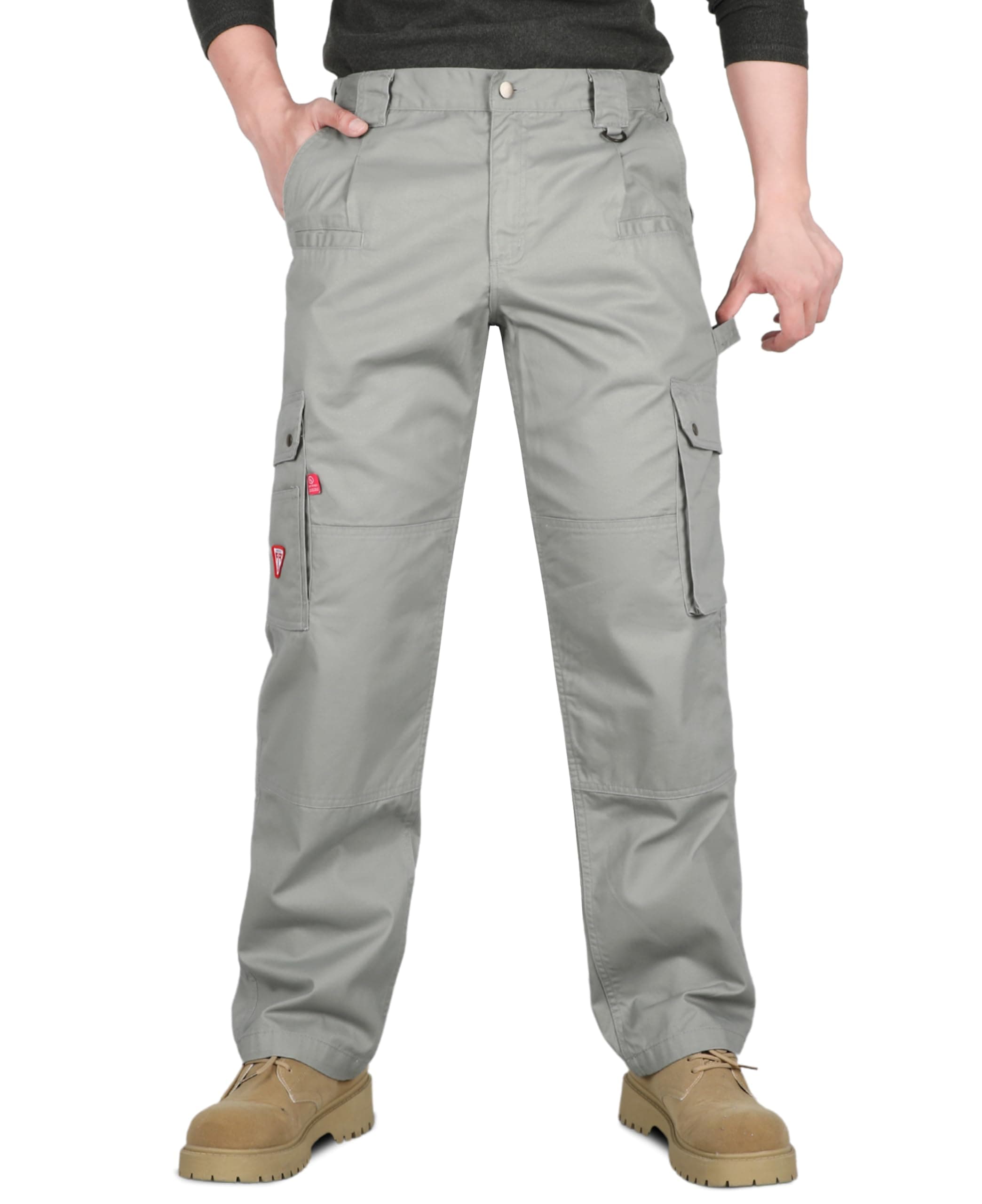 FR Pants for Men Flame Resistant Pants 7.5oz Lightweight (9 Pockets) Multi-Pocket Pants