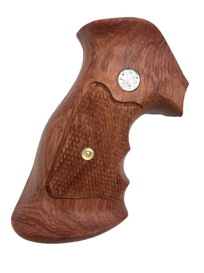 Wood Grips Compatible with S&W N Frame Round Butt Grips Model 22 25 29 325 327 329 520 610 625 627 629 Hard Wood Handcraft Gift #NRW25