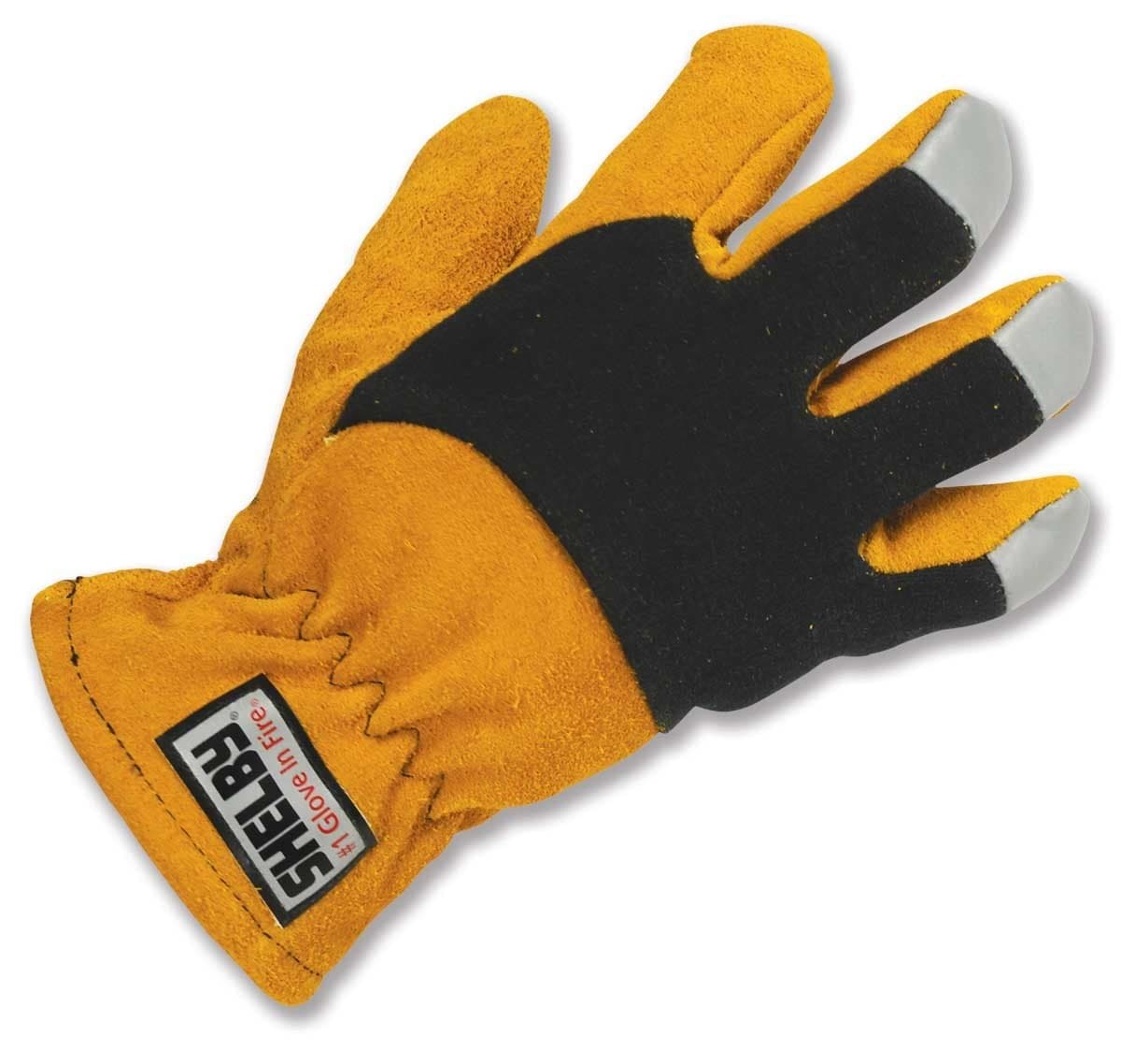Shelby5285-S Koala Gold Split Cowhide Gauntlet Fire Fighting Gloves, Small