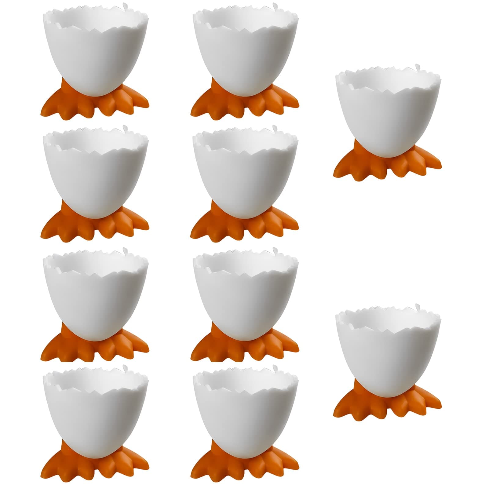 Keho Keho Kehongdun Novelty Egg Cups,10/20Pcs Easter Funny Egg Cups Boiled Egg Holders Kids Egg Cups Egg Holder Stand for Kids Adults Kitchen Boiled Eggs Breakfast