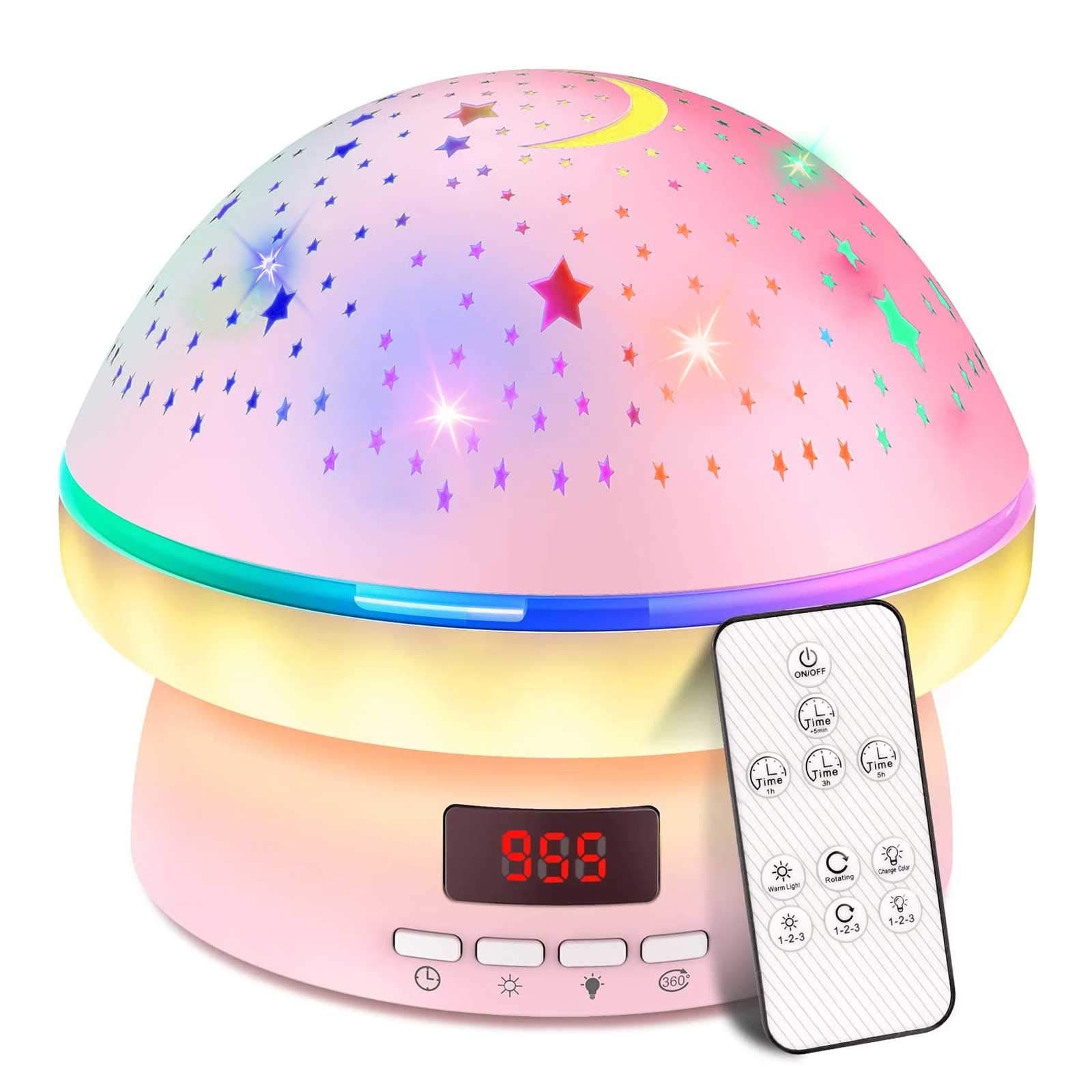 Valentines Gifts for Kids Toys for 3-8 Year Old Girls Boys,Star Night Light Projector with Hard Projection Cover, Timer&Rotation,2-9 Year Olds Kids Chritsmas Birthday Gifts