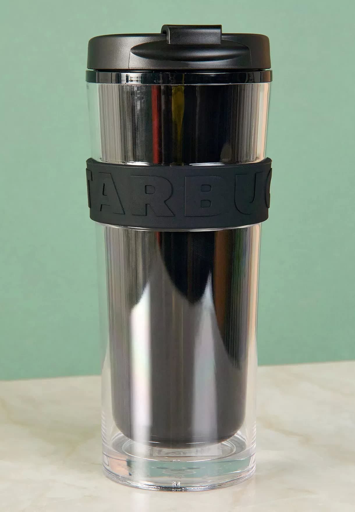 STARBUCKS Band Tumbler With Lid (Black) 16oz