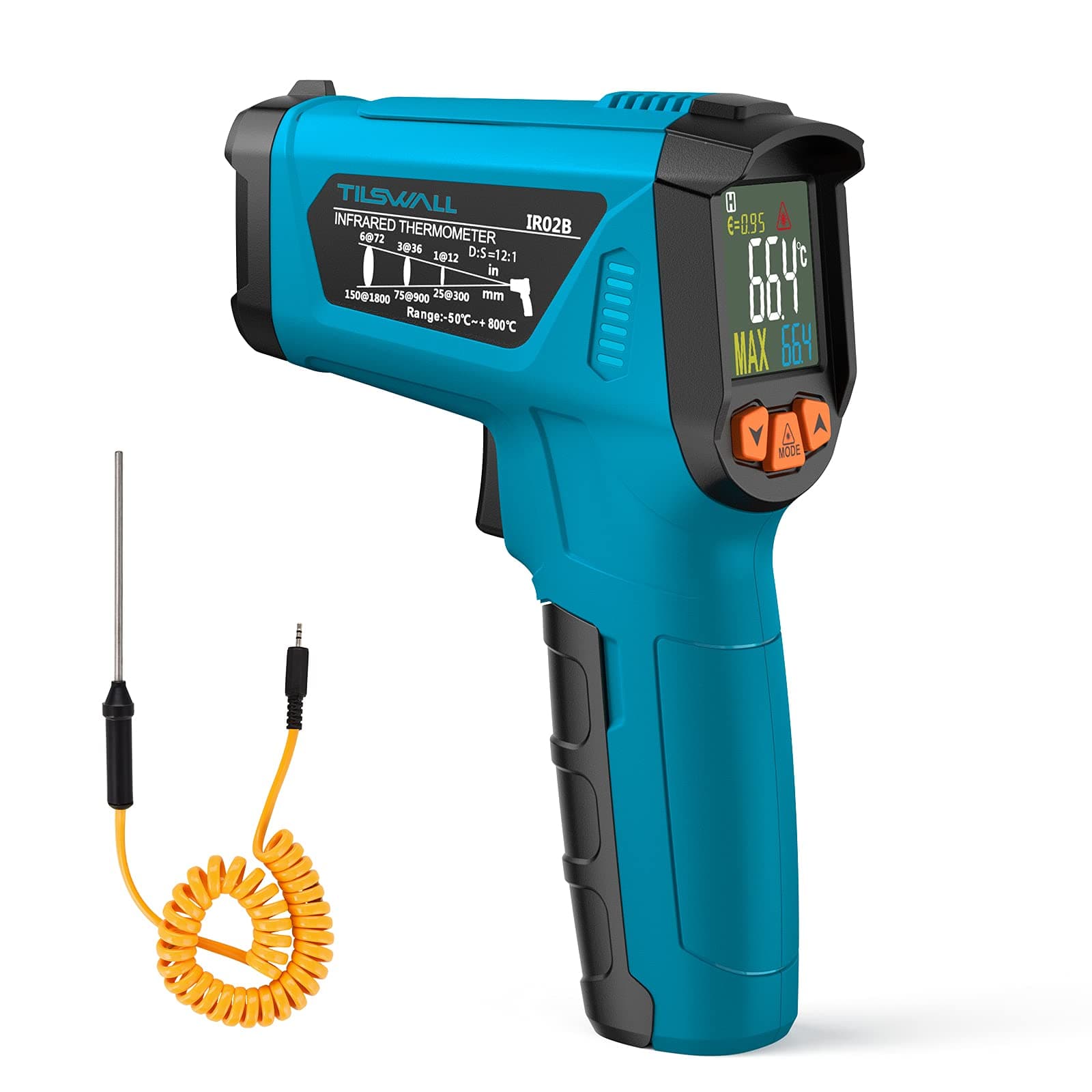 Tilswall Infrared Thermometer (Black)