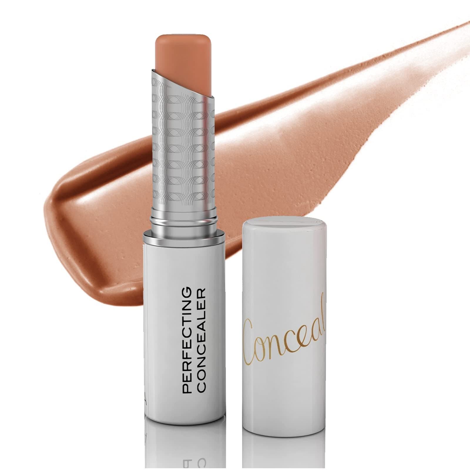 MirabellaPerfecting Longwear Cream Concealer Stick, Weightless & Versatile Hydrating Concealer Makeup Highlights, Contours, Soothes, Nourishes & Moisturizes Skin, Age-Defying Benefits, Medium/Dark IV