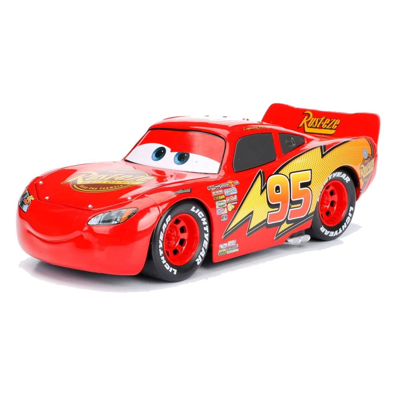 Jada - Lightning McQueen, 1:24 Scale, Metal, Rubber Tires, Doors, Hood and Trunk Open, Collectionism (253084000)