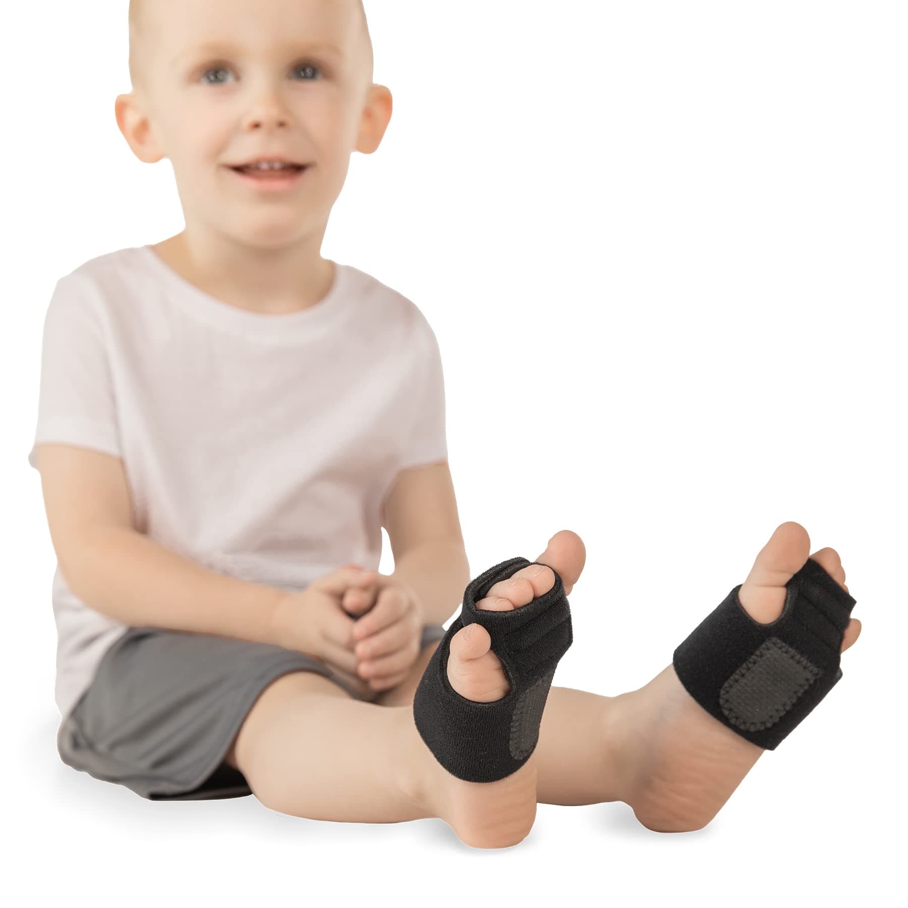 BraceAbility Toe Walking Brace - Patent Pending Pediatric Idiopathic AFO Correction Splint for Kids Tip-Toe Prevention, Autism, ADHD, Cerebral Palsy, Aspergers, Youth Neurological Disorders (XS Pair)